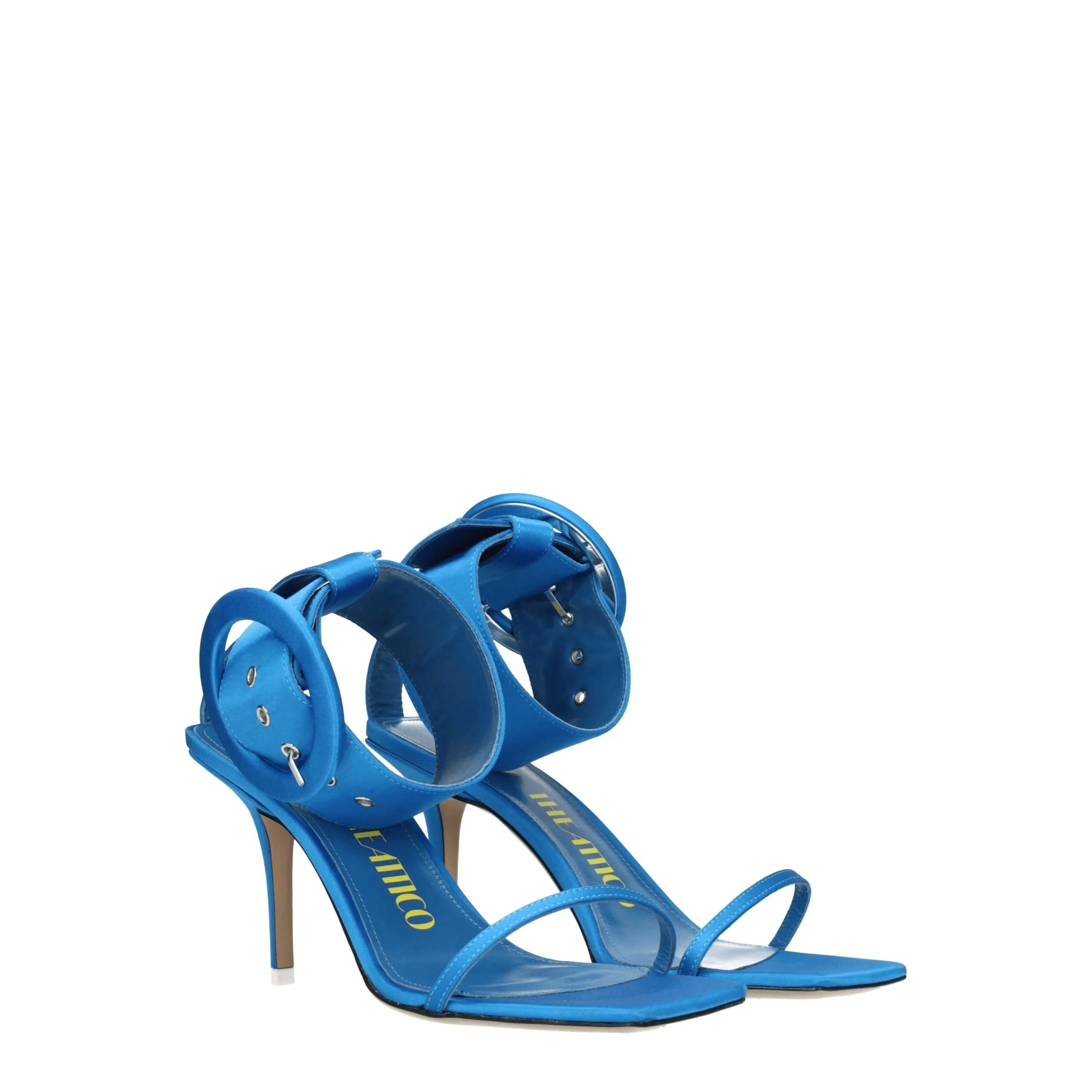 The Attico Light Blue Satin Stiletto Heel Sandals sold by Siebentaschen product image thumbnail 2