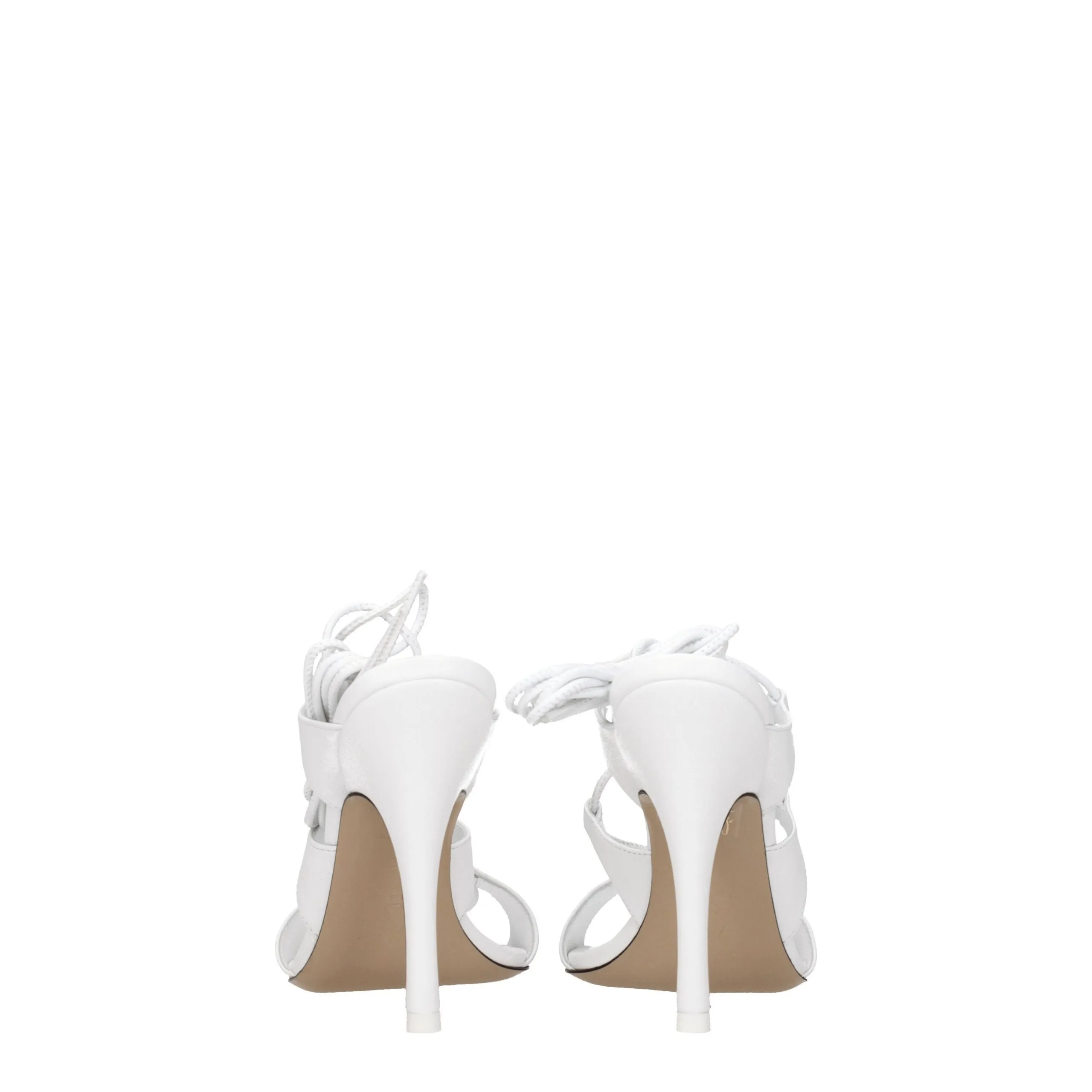 The Attico White Leather Stiletto Heel Sandals sold by Siebentaschen product image thumbnail 5