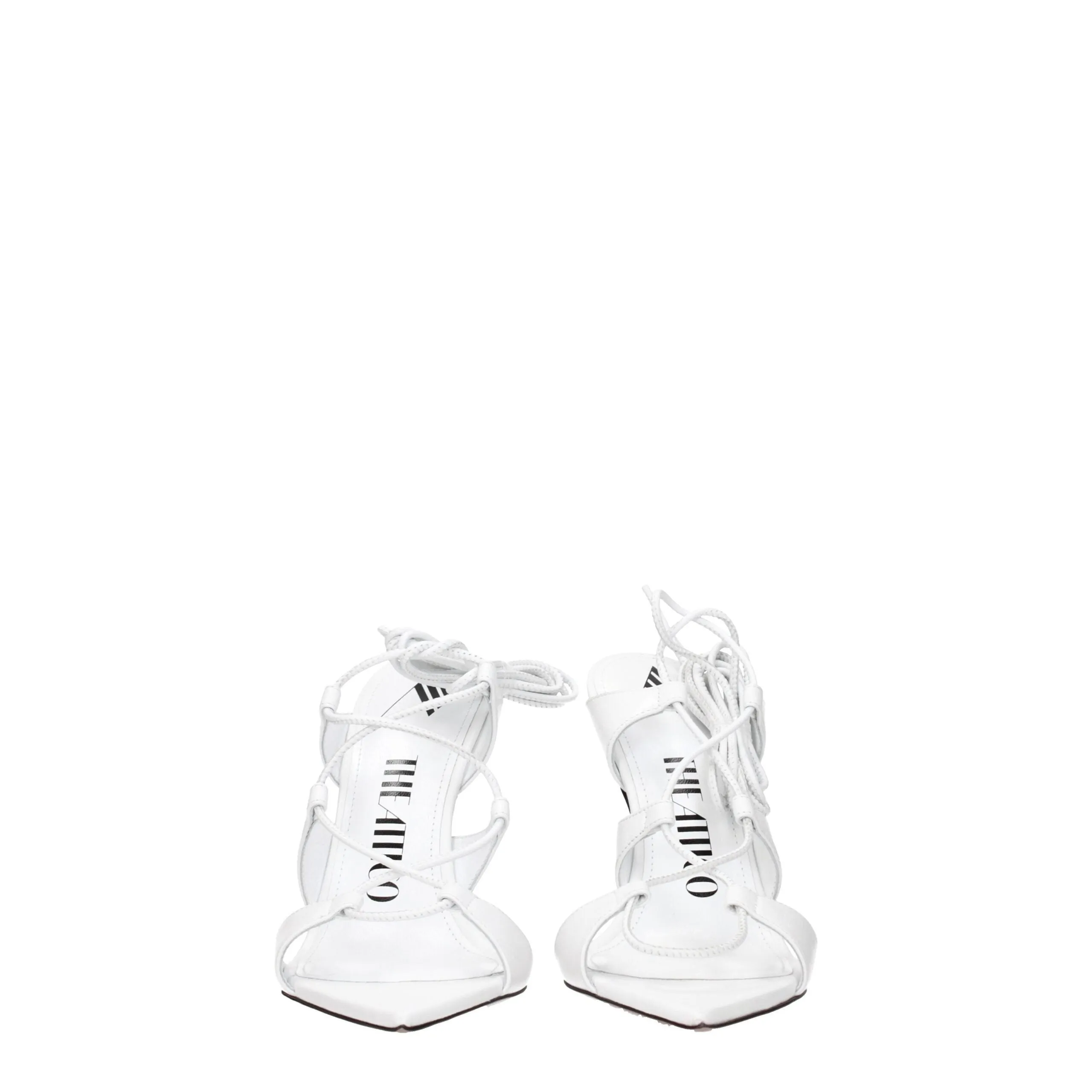 The Attico White Leather Stiletto Heel Sandals sold by Siebentaschen product image thumbnail 3