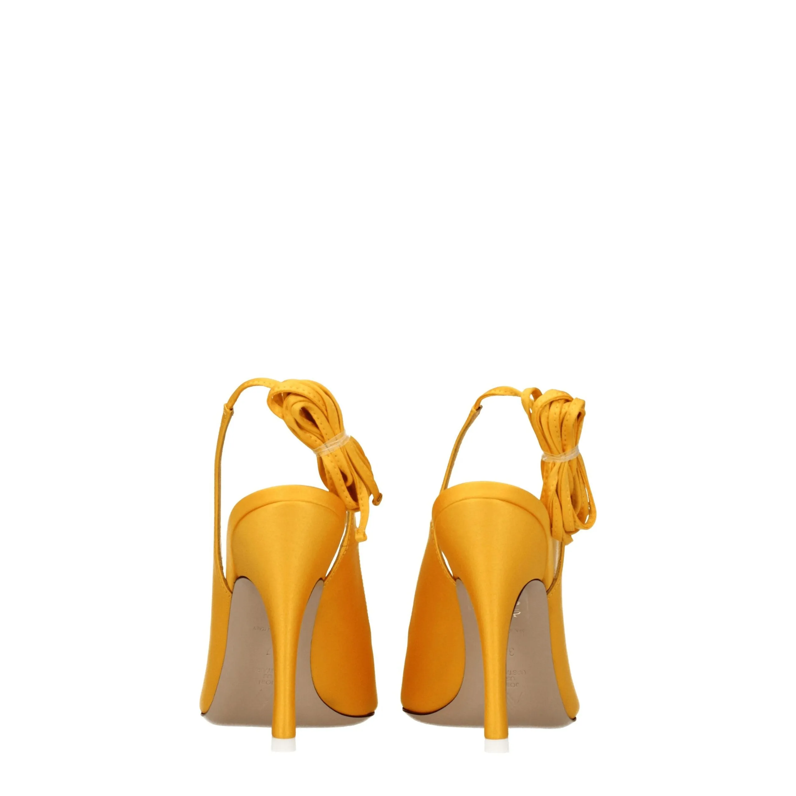 The Attico Orange Satin High Heel Pumps sold by Siebentaschen product image thumbnail 5