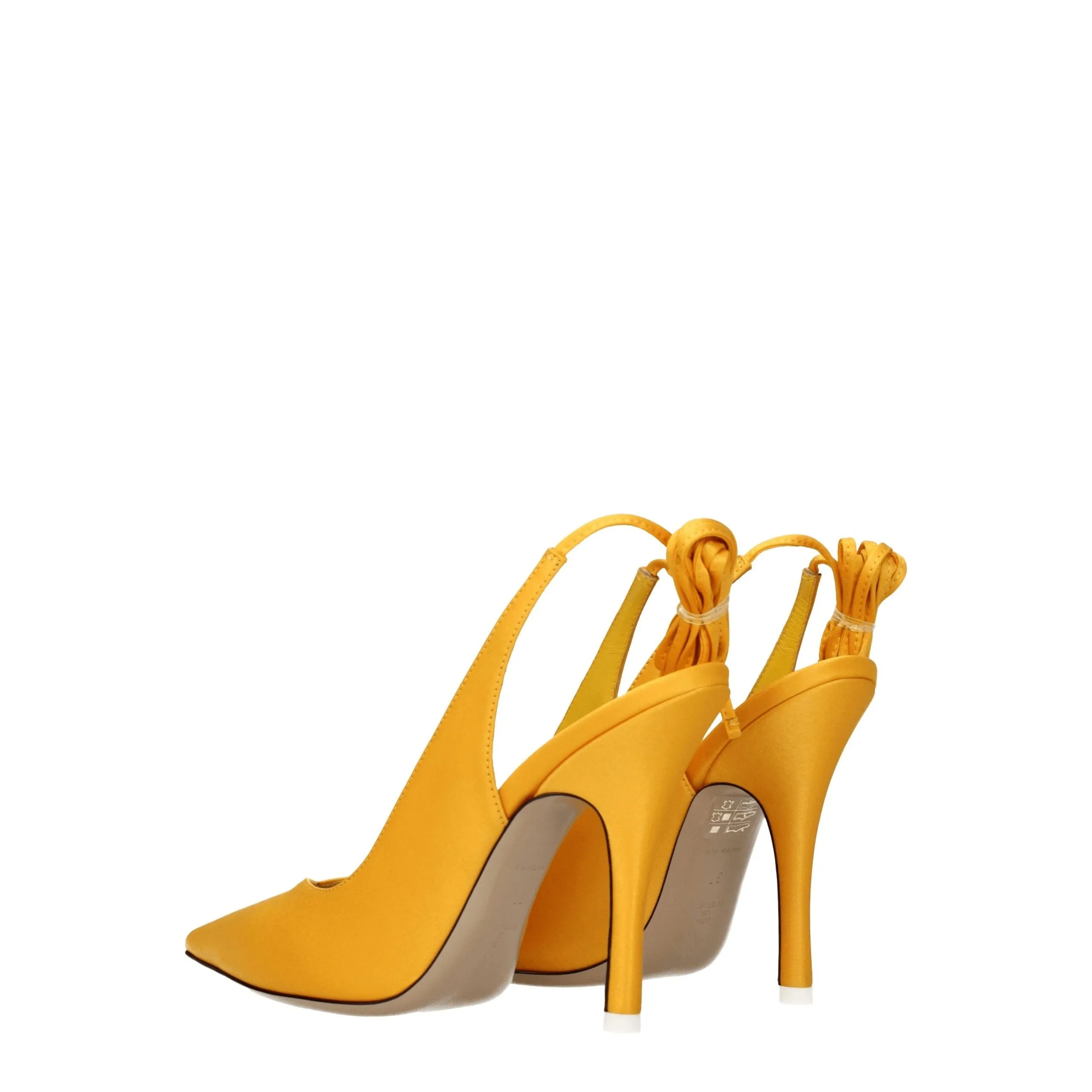 The Attico Orange Satin High Heel Pumps sold by Siebentaschen product image thumbnail 4