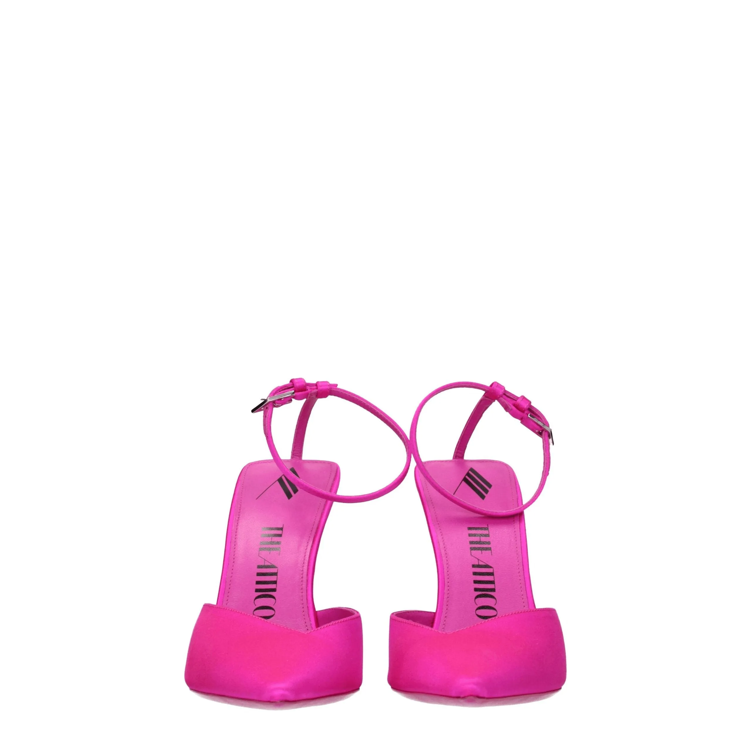 The Attico Pink Satin Stiletto Heel Sandals sold by Siebentaschen product image thumbnail 3