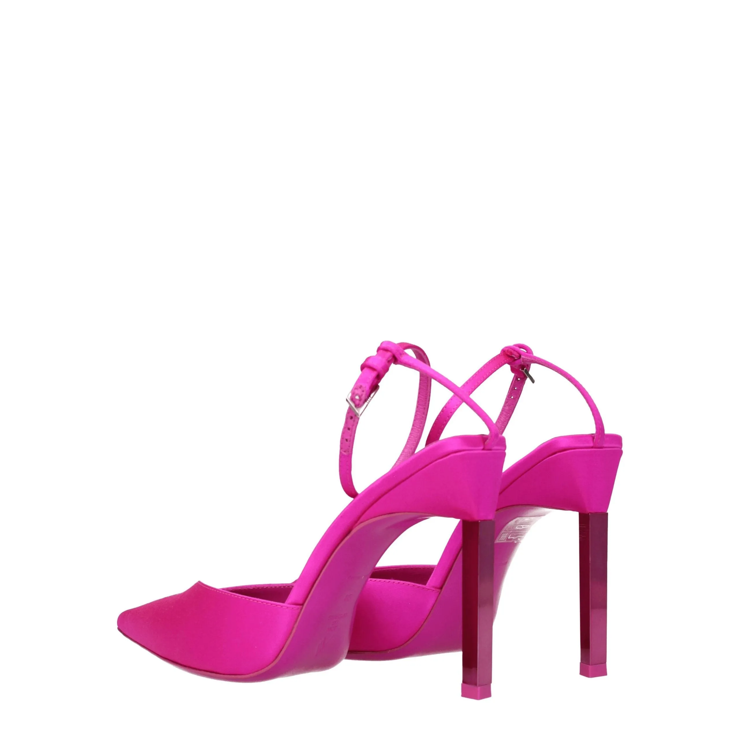 The Attico Pink Satin Stiletto Heel Sandals sold by Siebentaschen product image thumbnail 4