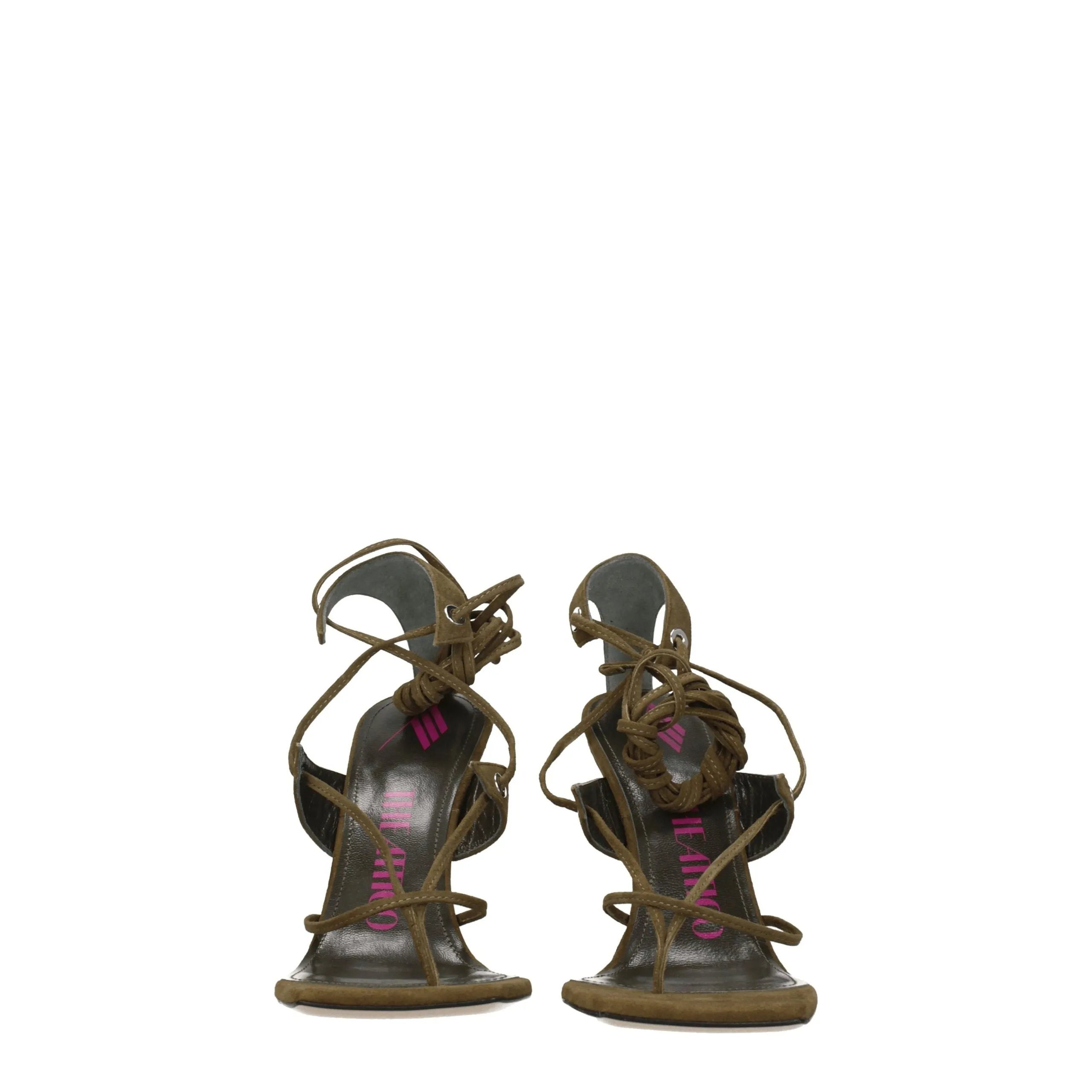 The Attico Green Leather Flip-Flop Sandals sold by Siebentaschen product image thumbnail 3