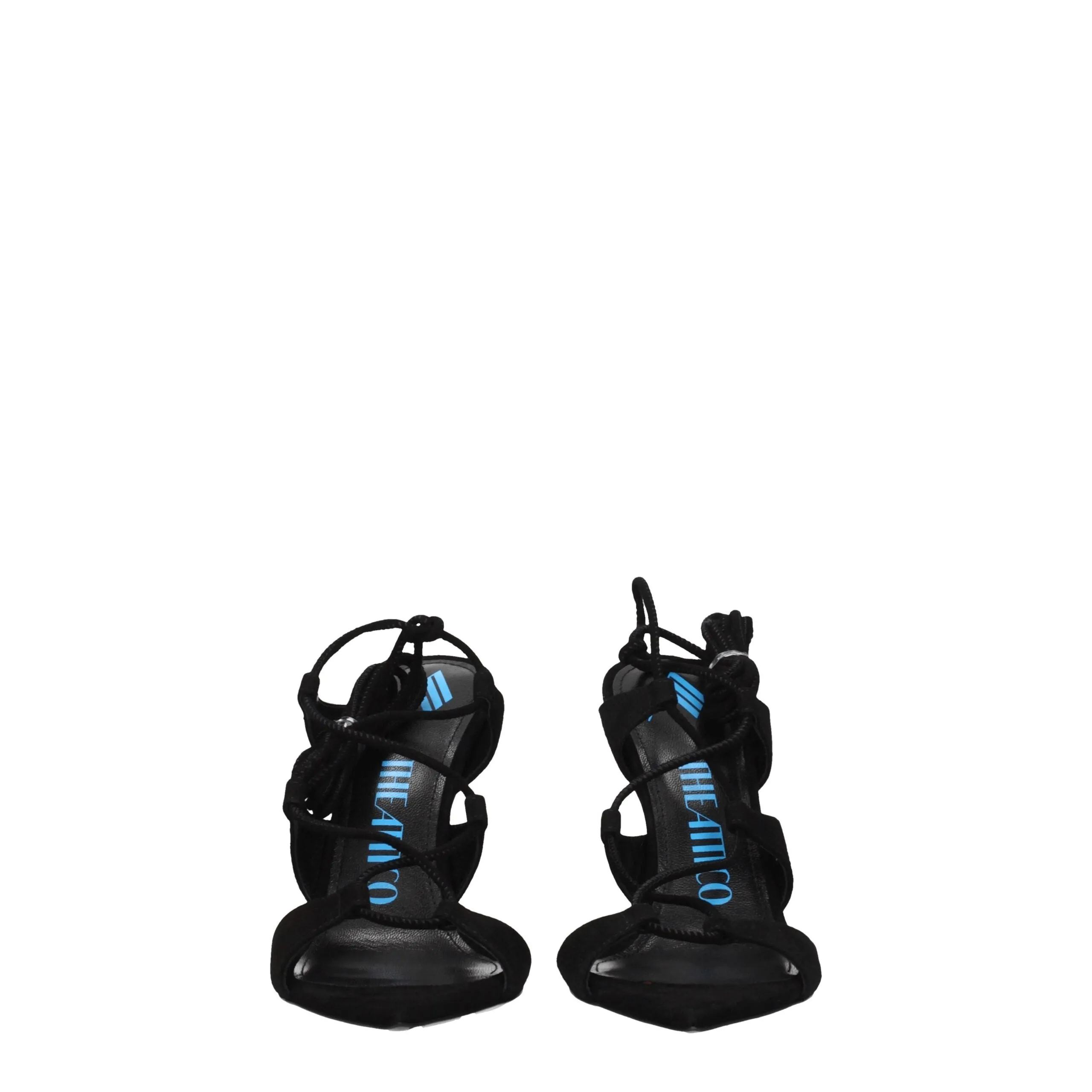 The Attico Black Leather Stiletto Heel Sandals sold by Siebentaschen product image thumbnail 3