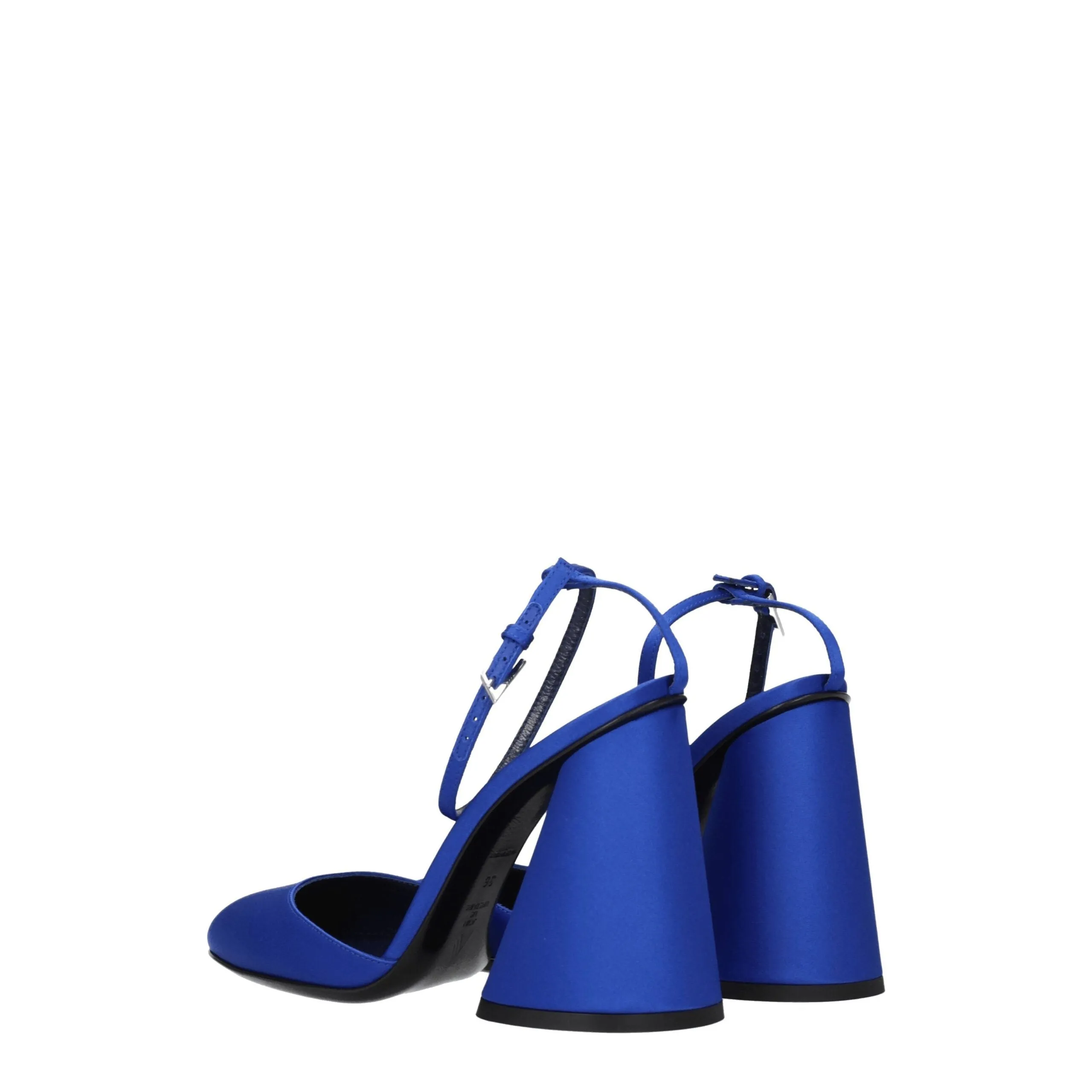 The Attico Blue Satin Platform Sandals sold by Siebentaschen product image thumbnail 4