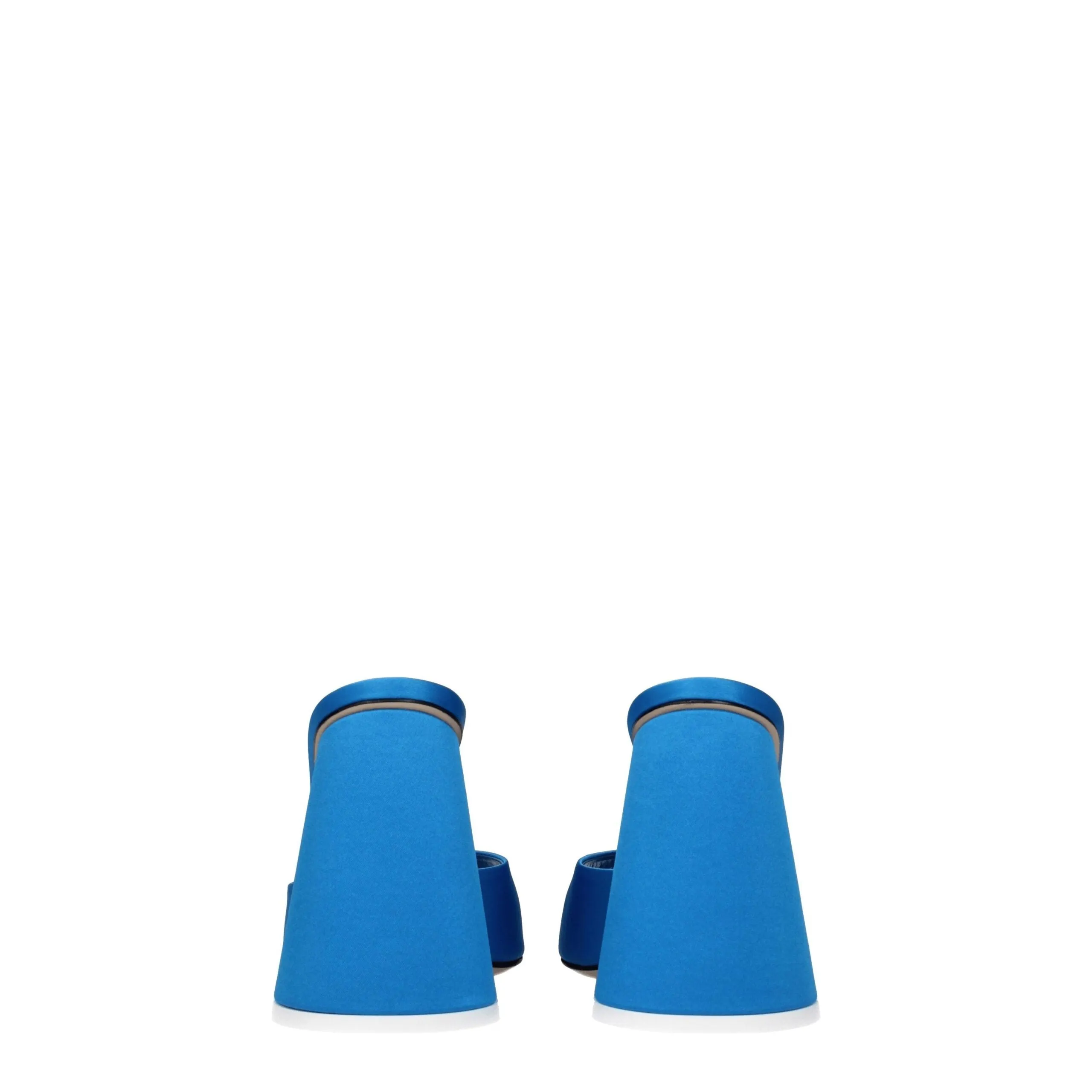 The Attico Light Blue Satin Platform Sandals sold by Siebentaschen product image thumbnail 5