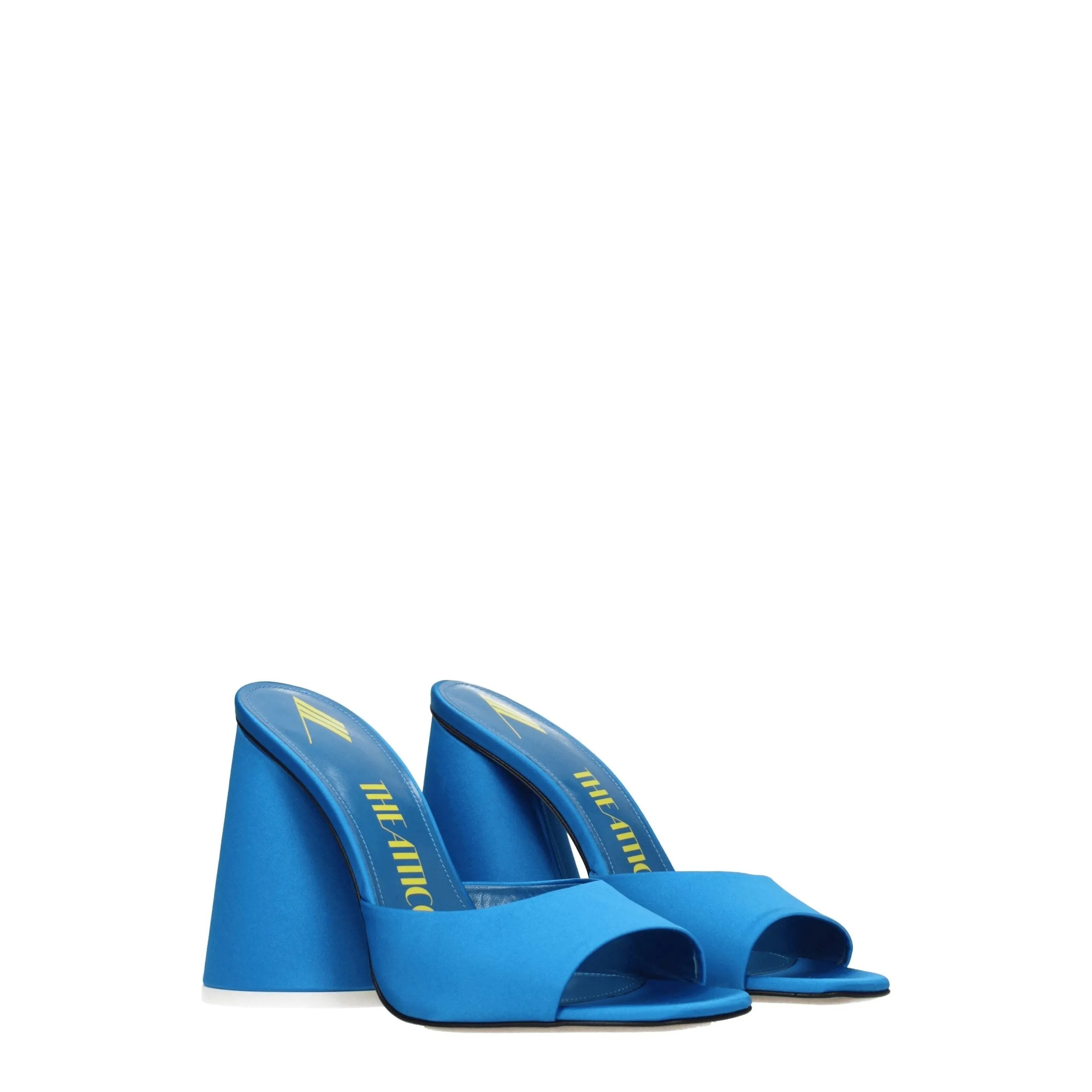 The Attico Light Blue Satin Platform Sandals sold by Siebentaschen product image thumbnail 2
