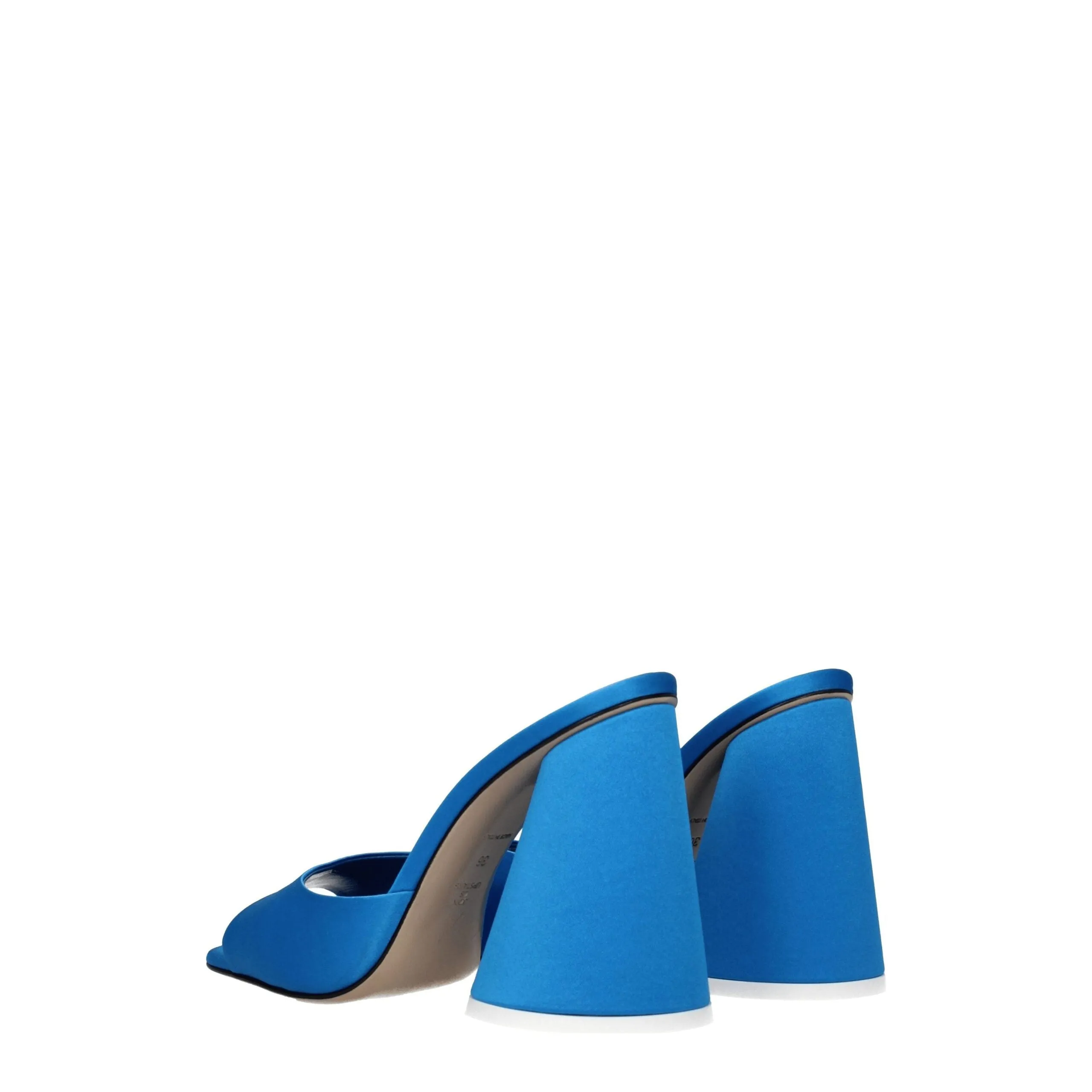 The Attico Light Blue Satin Platform Sandals sold by Siebentaschen product image thumbnail 4