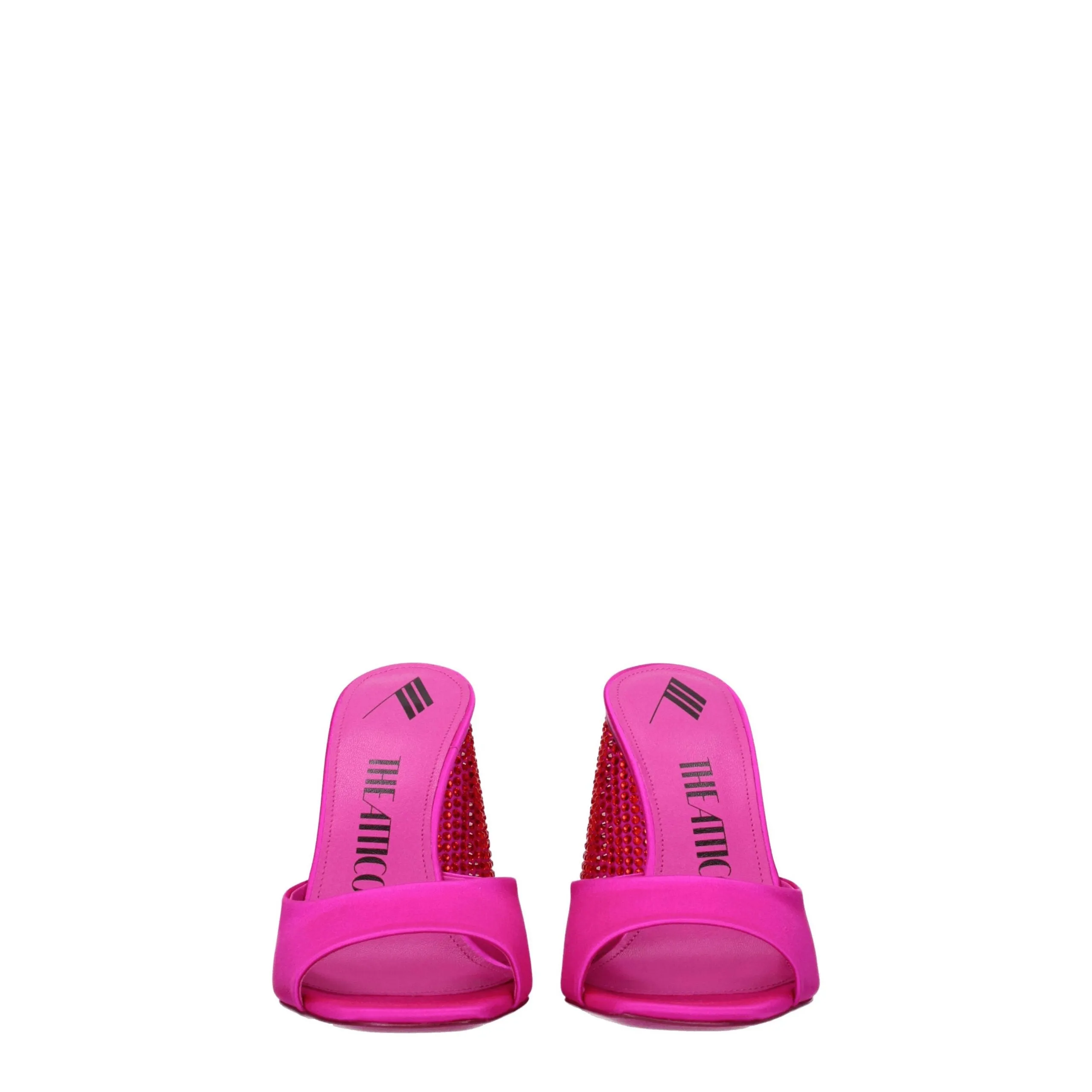 The Attico Pink Satin Platform Sandals sold by Siebentaschen product image thumbnail 3