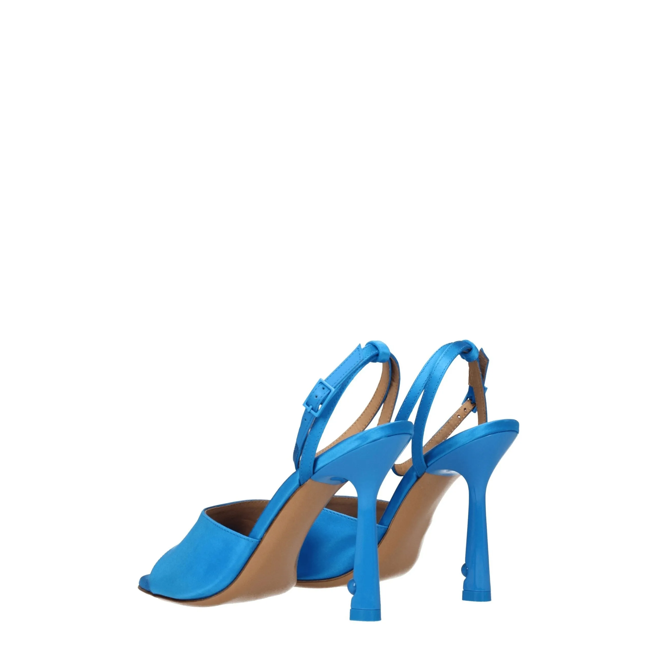 Off-White Blue Satin Stiletto Heel Sandals sold by Siebentaschen product image thumbnail 4