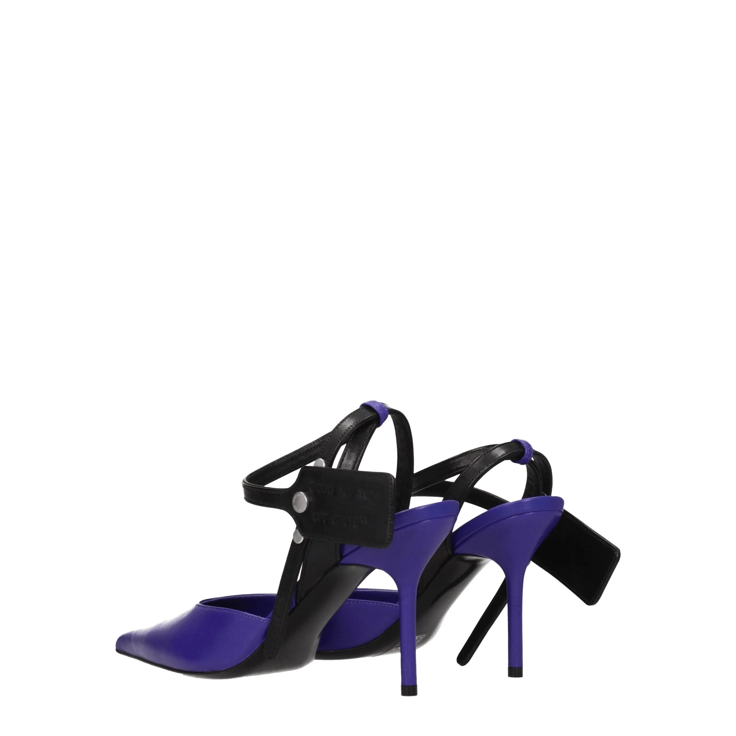 Off-White Purple Leather High Heel Pumps sold by Siebentaschen product image thumbnail 4
