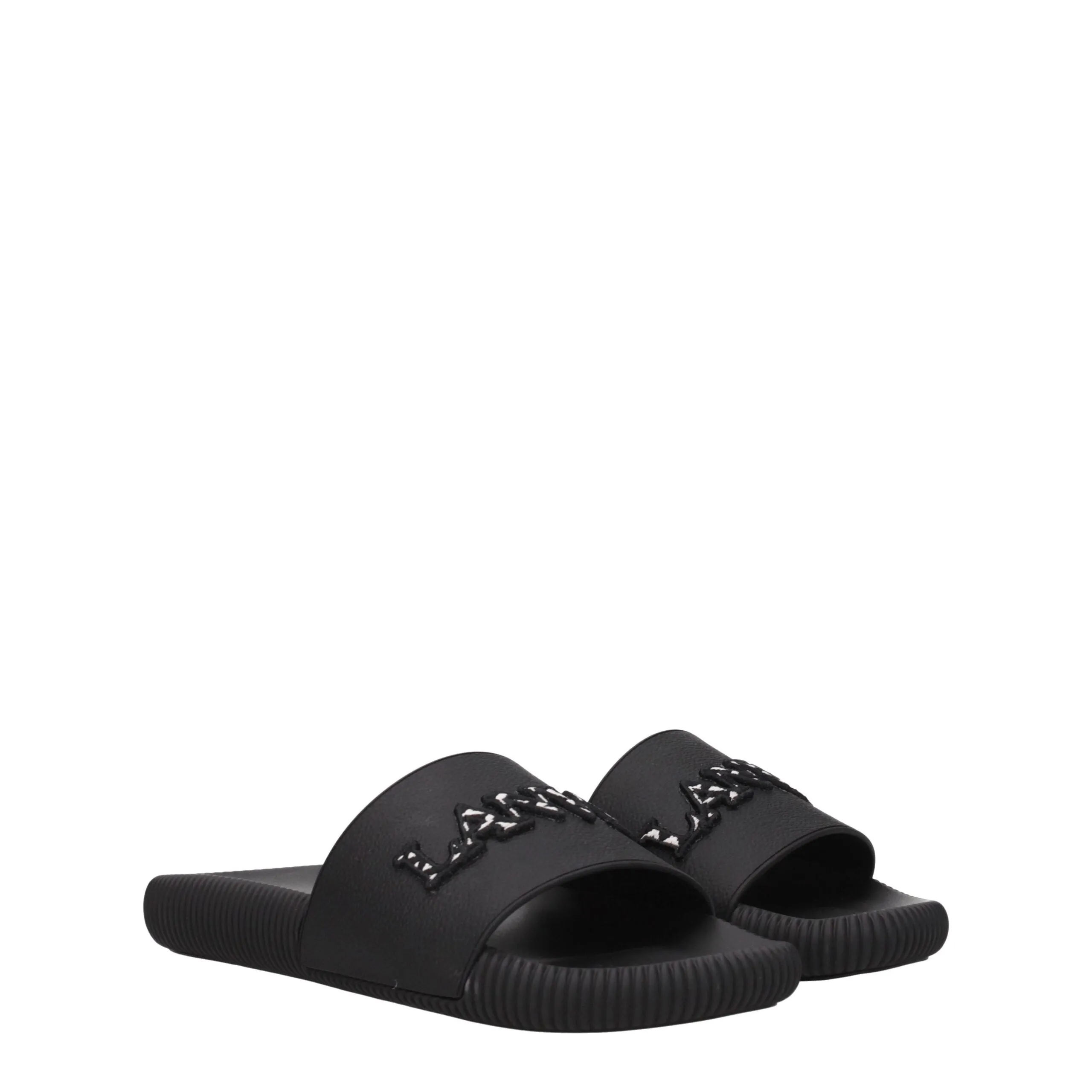 Lanvin Black Cotton Slippers sold by Siebentaschen product image thumbnail 2