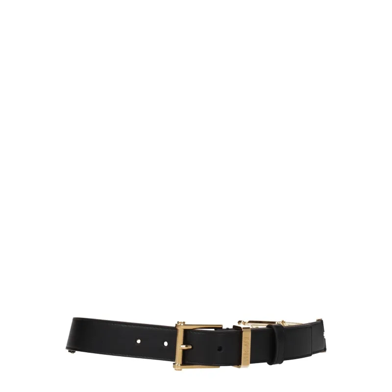 Versace Black Leather Regular Belt sold by Siebentaschen