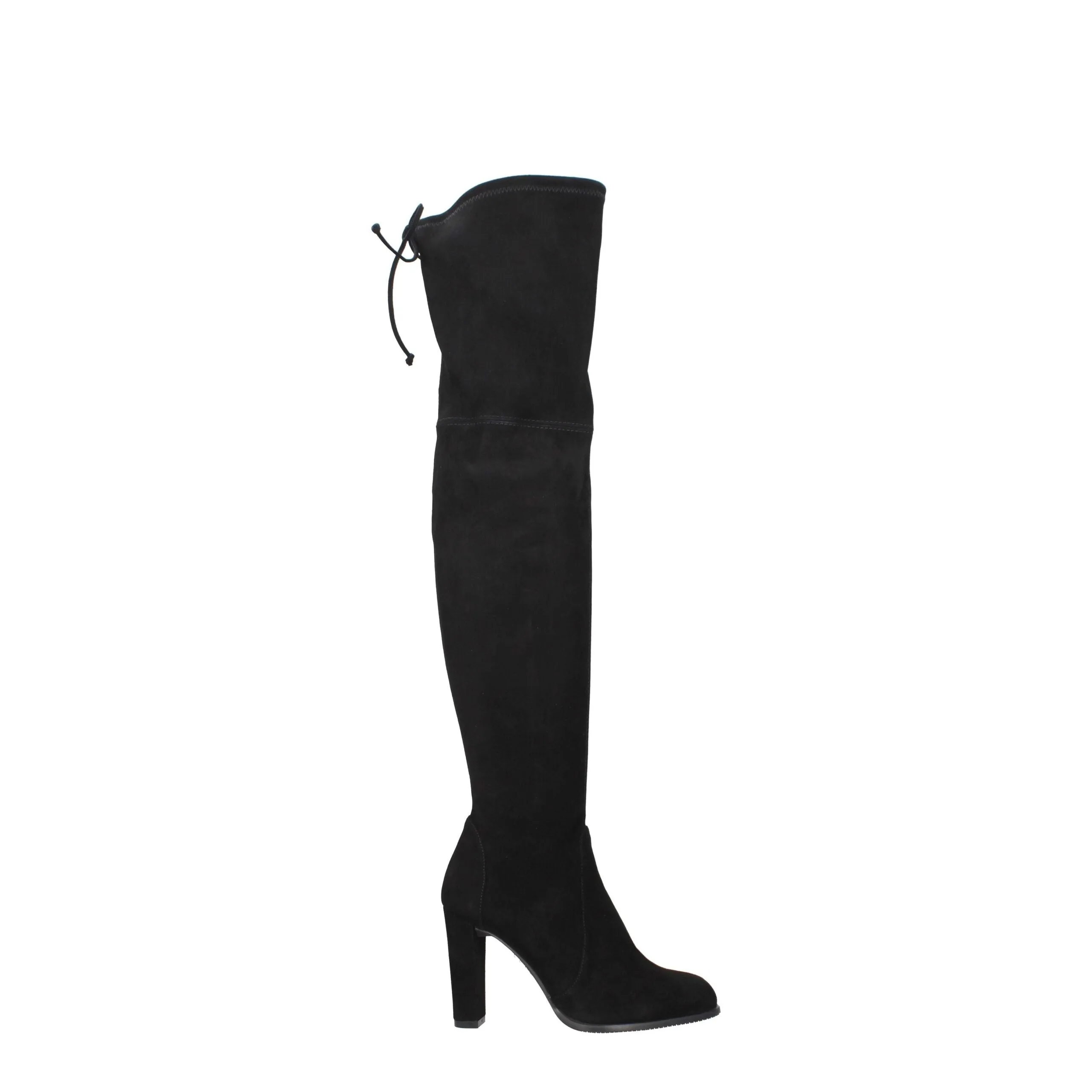 Stuart Weitzman Black Leather Over The Knee sold by Siebentaschen