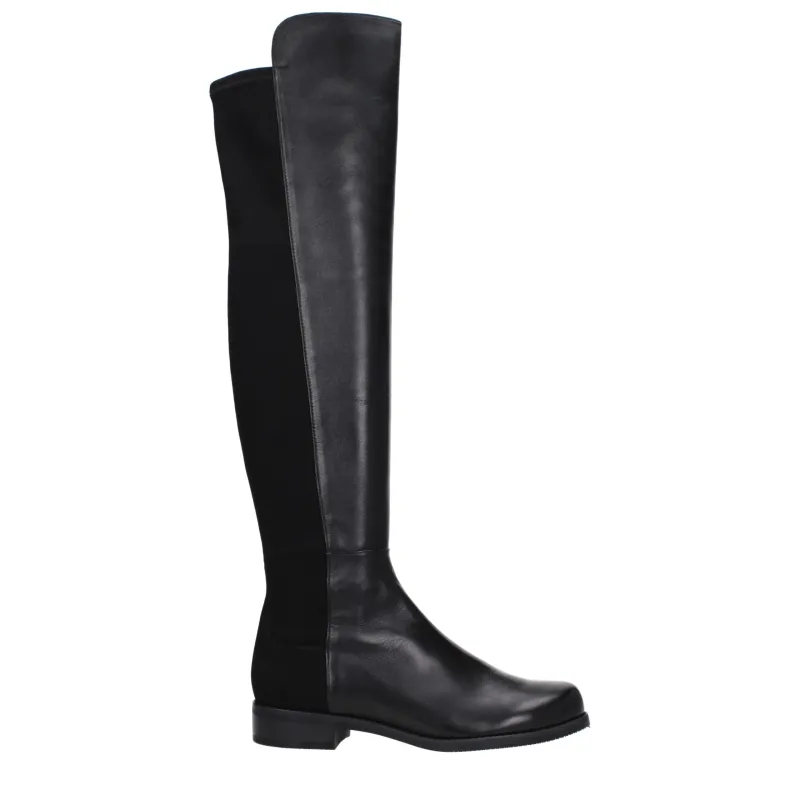 Stuart Weitzman Black Leather Over The Knee sold by Siebentaschen