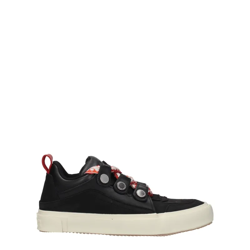 Marcelo Burlon Black Leather Low Top Sneakers sold by Siebentaschen