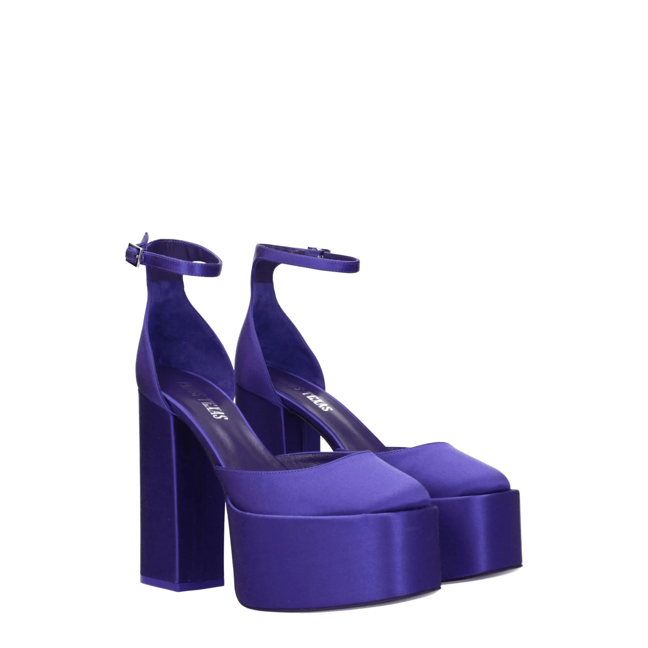 Paris Texas Purple Satin Platform Sandals sold by Siebentaschen product image thumbnail 2