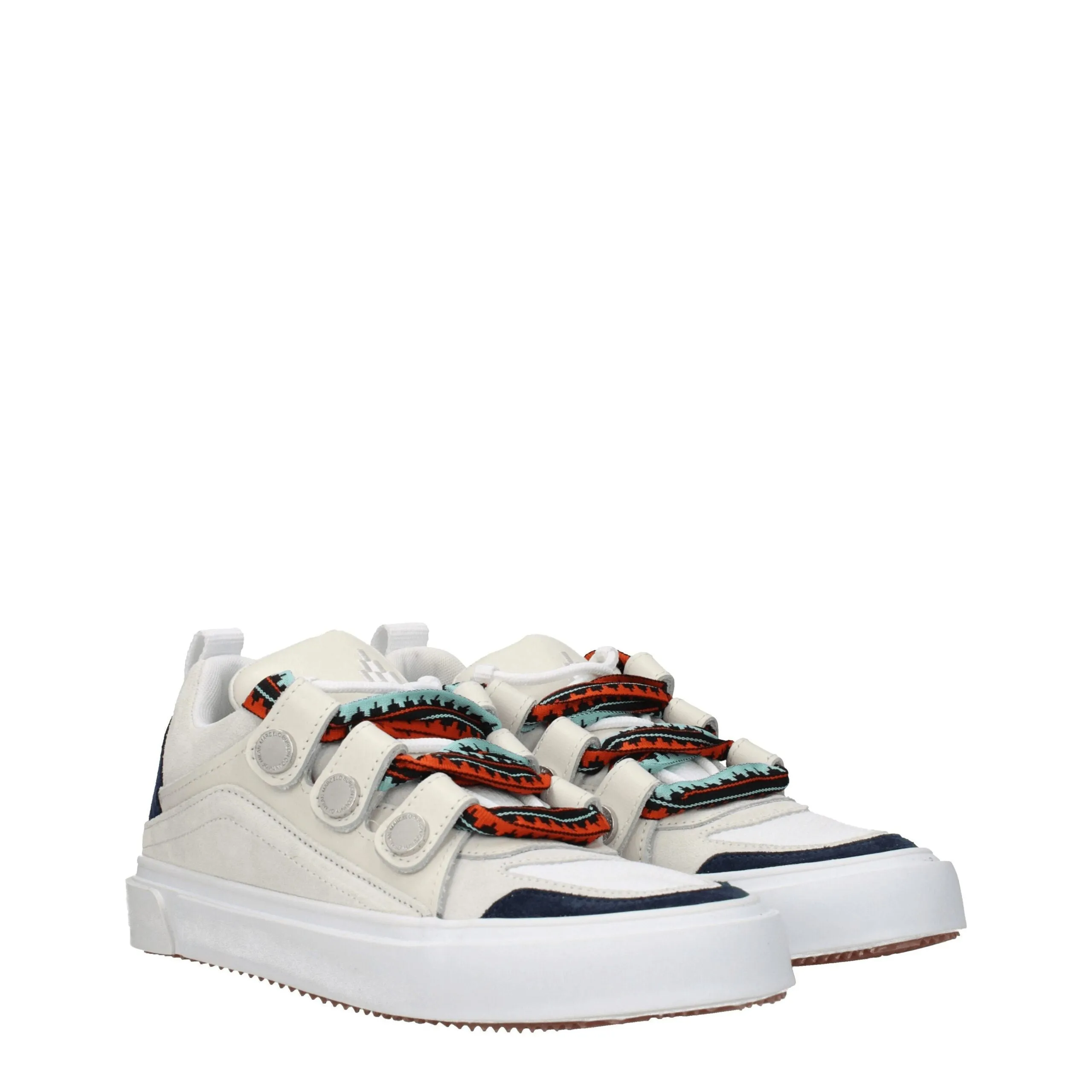 Marcelo Burlon Beige Leather Low Top Sneakers sold by Siebentaschen product image thumbnail 2
