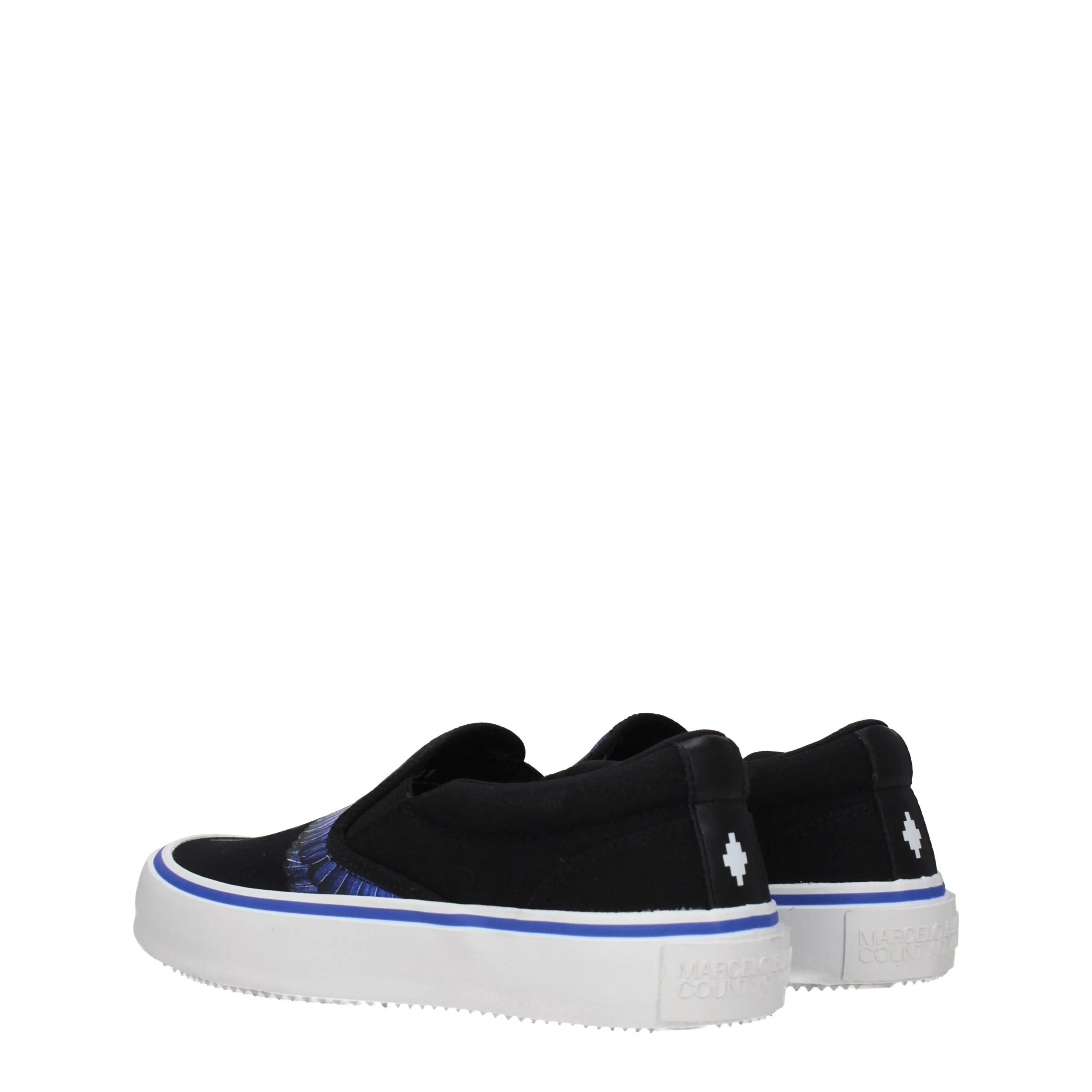 Marcelo Burlon Black Fabric Slip-On Loafers sold by Siebentaschen product image thumbnail 4