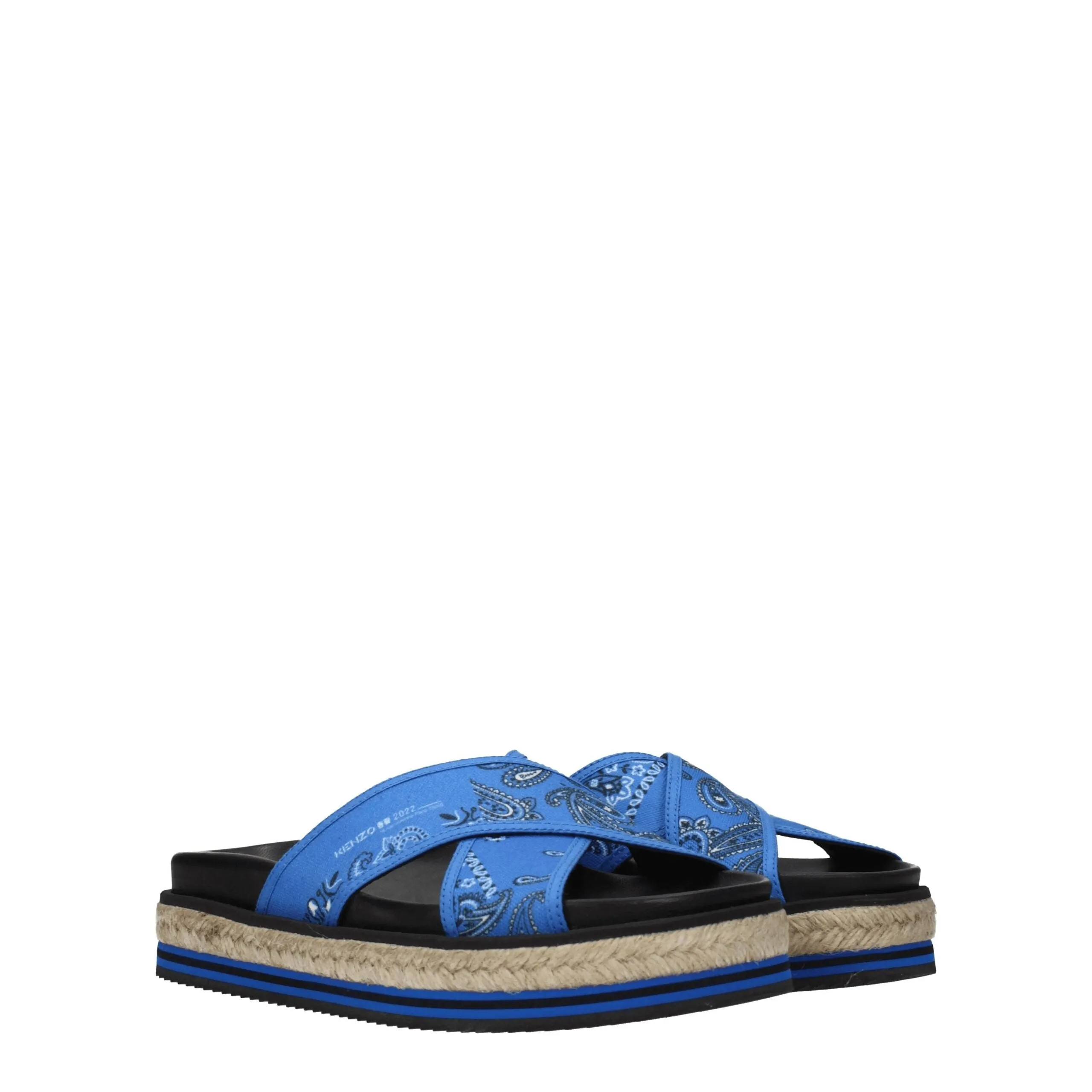 Kenzo Blue Fabric Slippers sold by Siebentaschen product image thumbnail 2