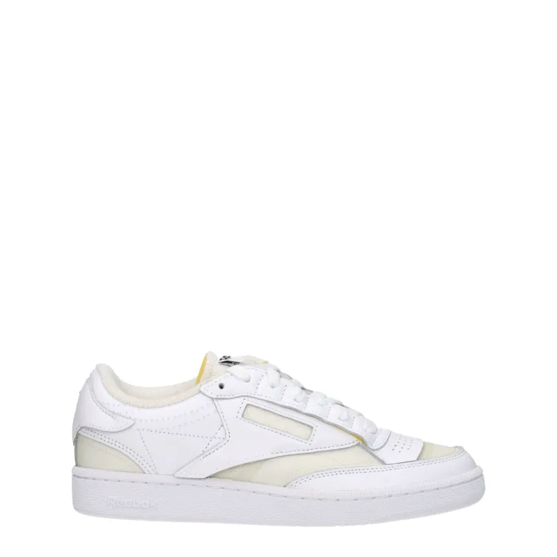 Maison Margiela White Fabric Low Top Sneakers sold by Siebentaschen