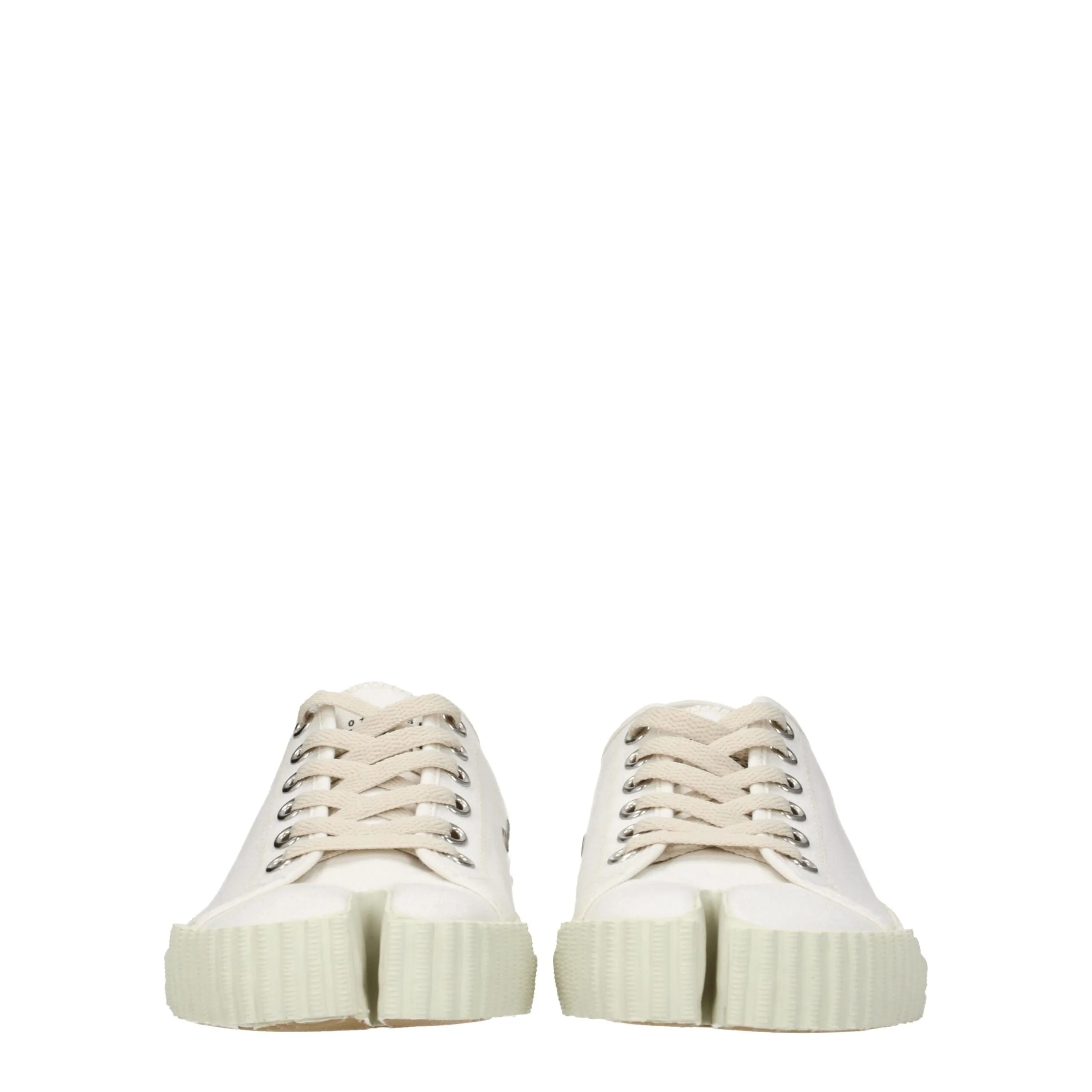 Maison Margiela White Fabric Low Top Sneakers sold by Siebentaschen product image thumbnail 3