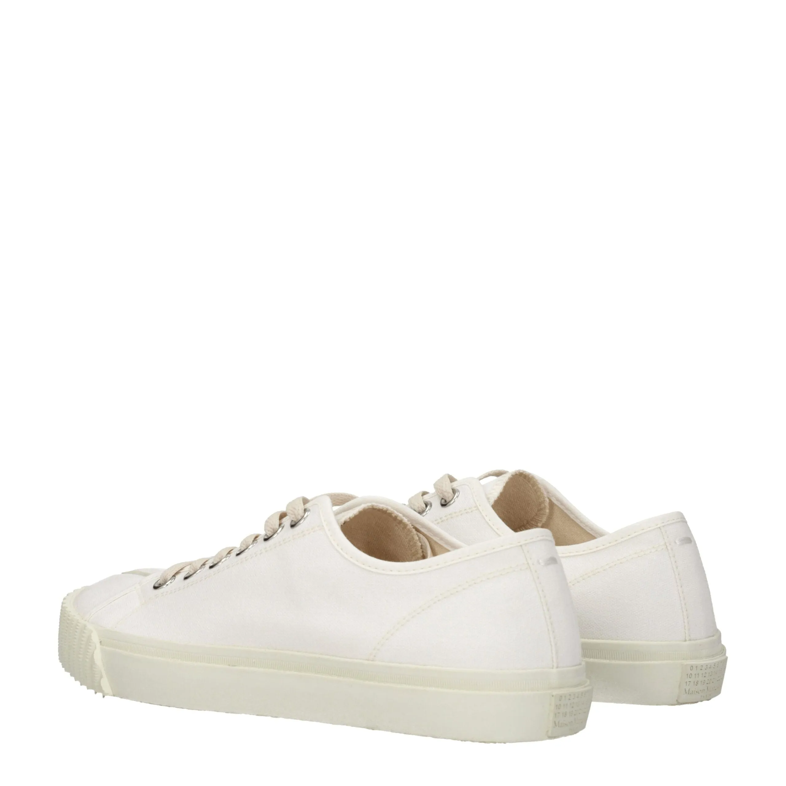 Maison Margiela White Fabric Low Top Sneakers sold by Siebentaschen product image thumbnail 4