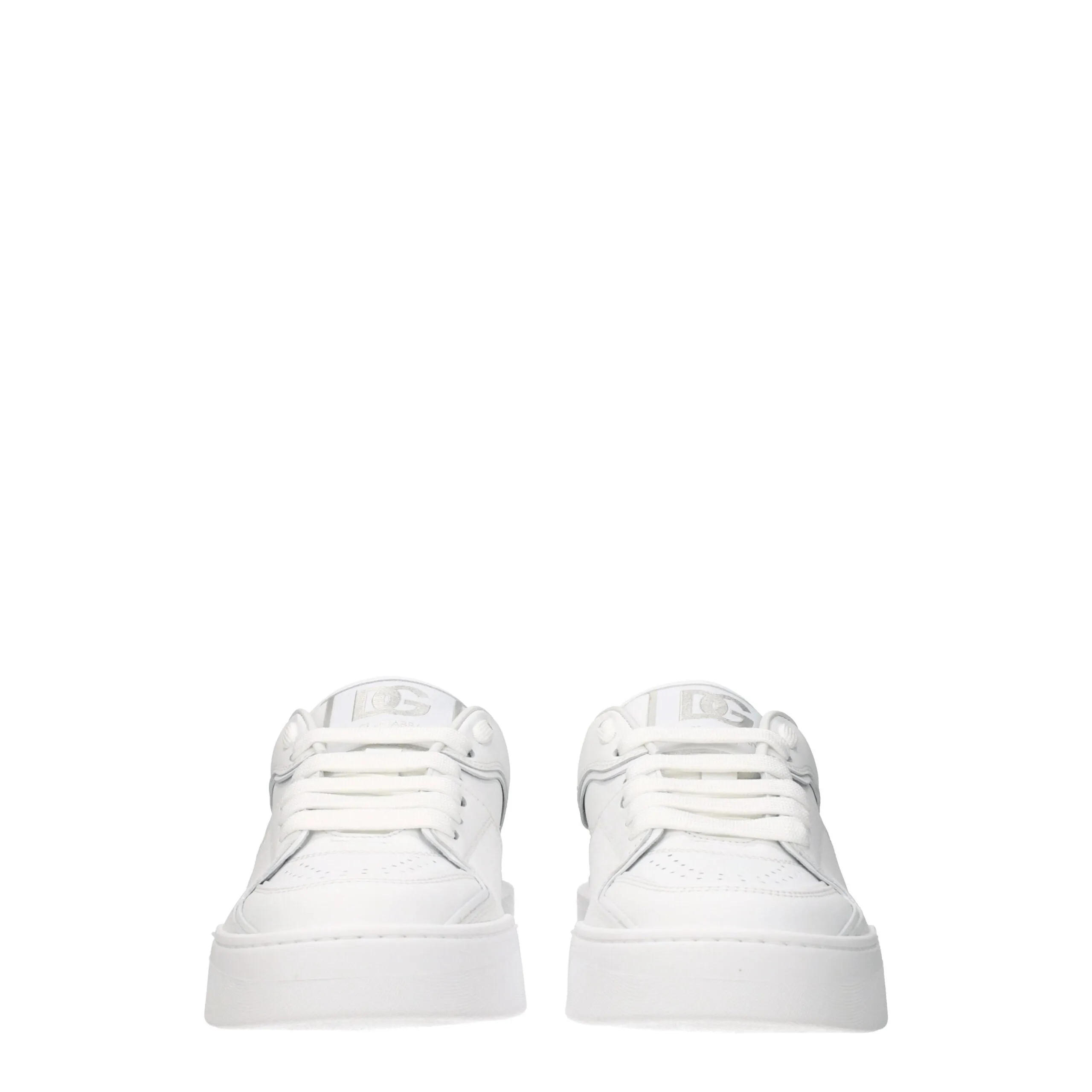 Dolce & Gabbana White Leather Low Top Sneakers sold by Siebentaschen product image thumbnail 3