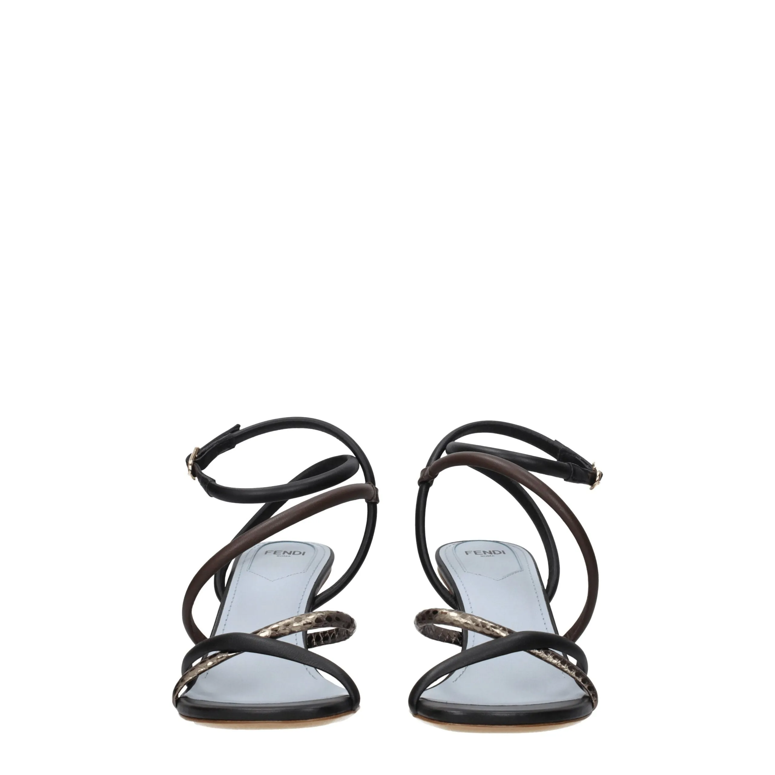 Fendi Multicolor Leather Flat Sandals sold by Siebentaschen product image thumbnail 3