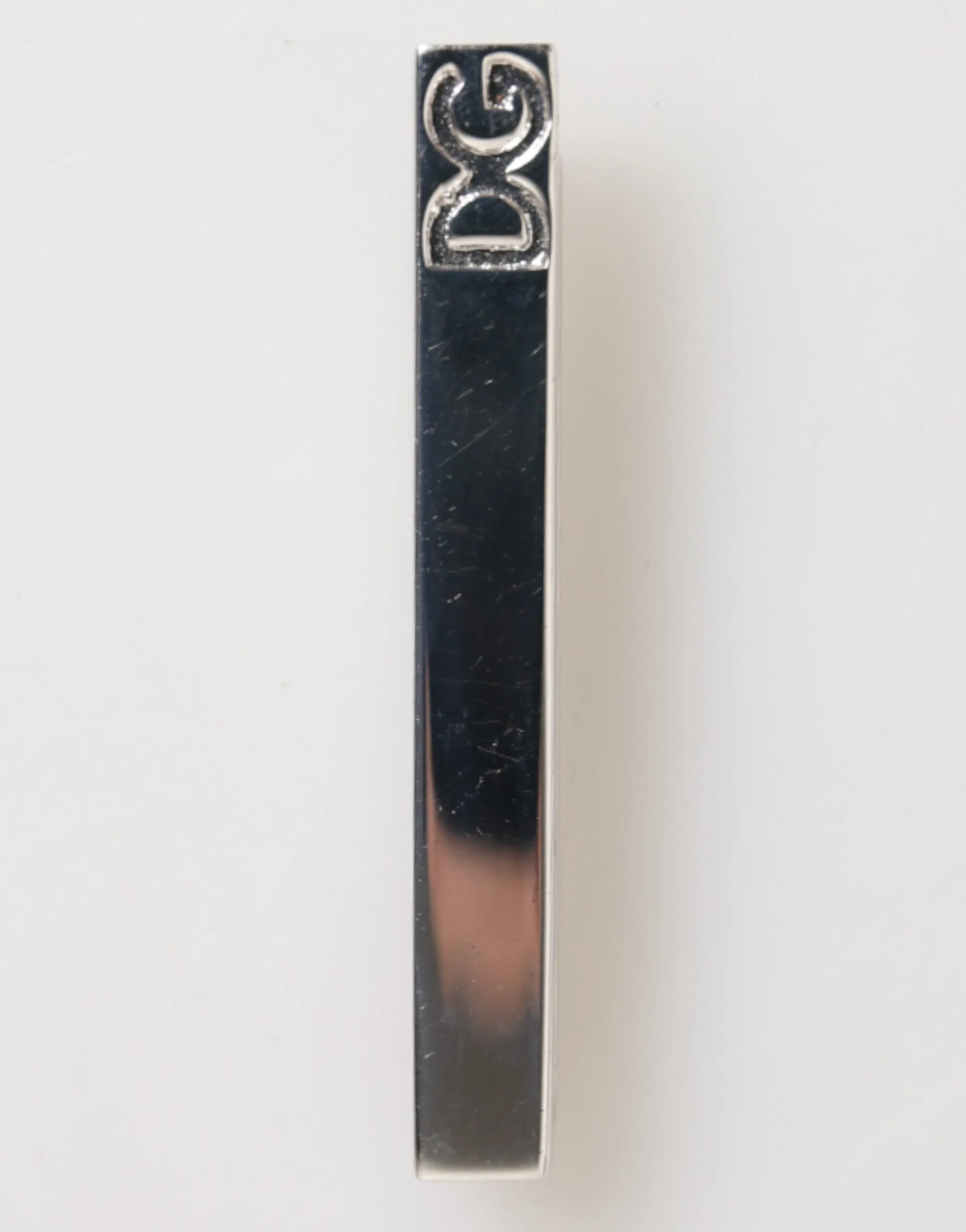 Dolce & Gabbana Silver Tone Brass Logo Branded Men Accessory Tie Clip Bar sold by Siebentaschen product image thumbnail 2