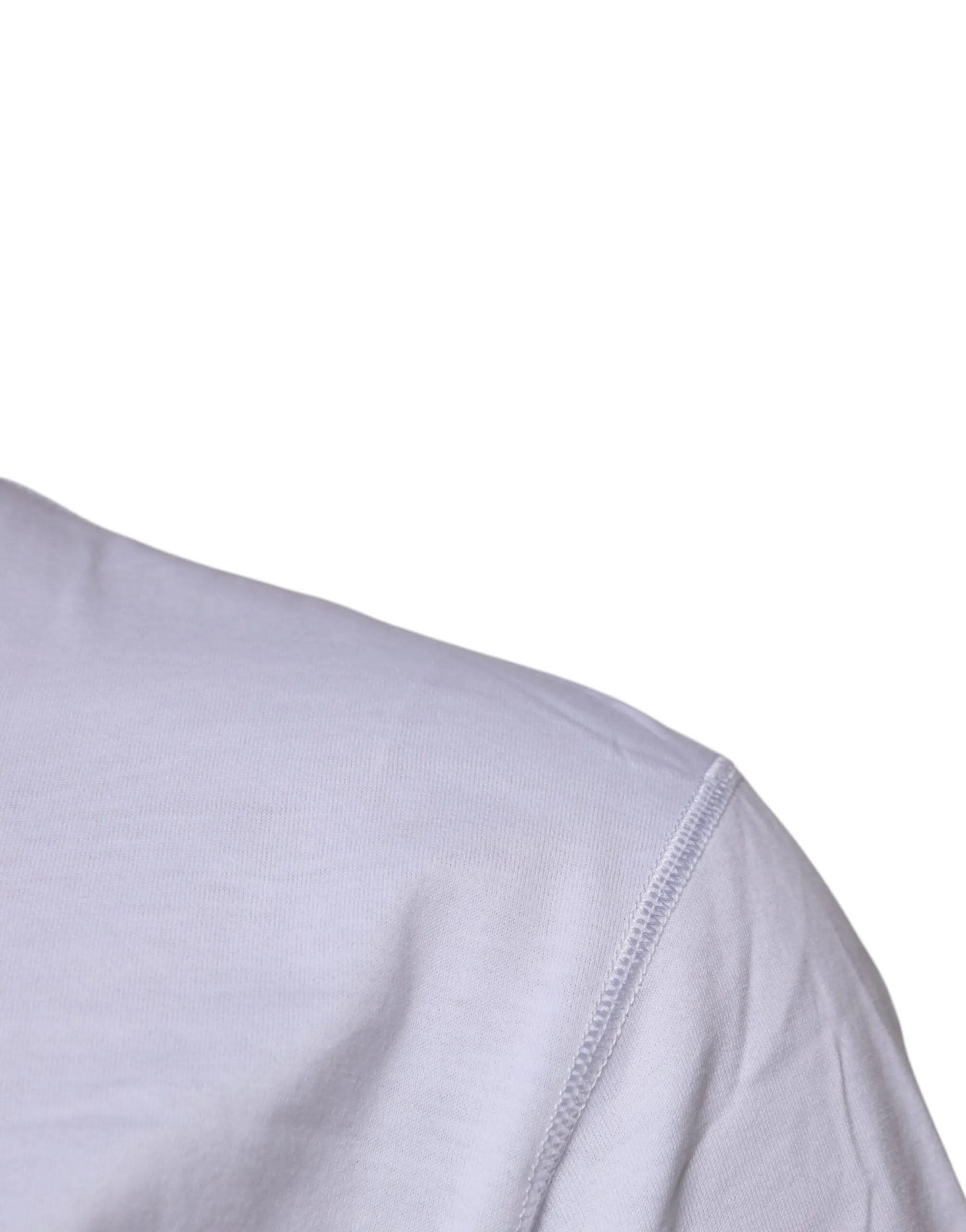 Dolce & Gabbana White Logo Tape Cotton Crew Neck T-shirt sold by Siebentaschen product image thumbnail 3