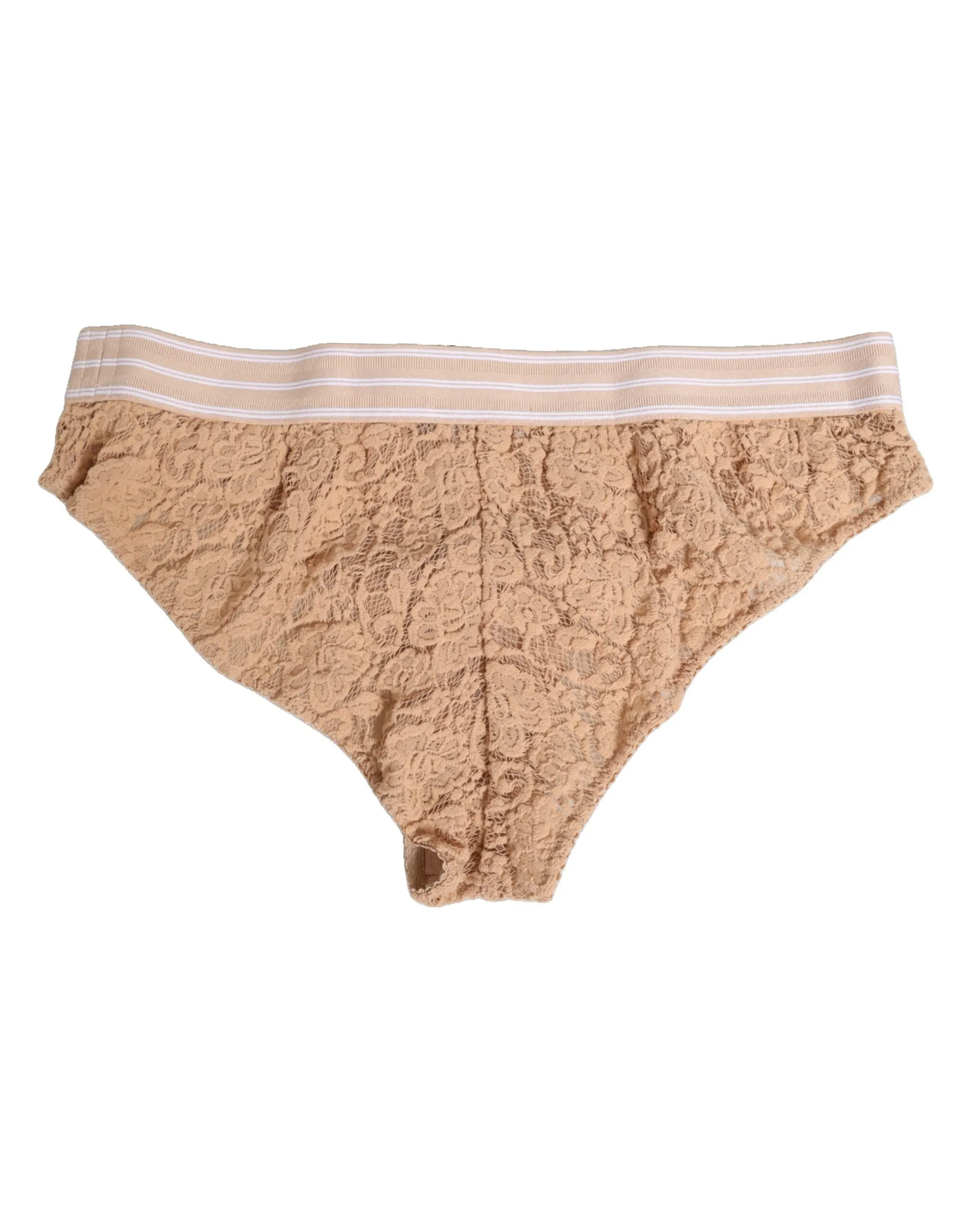 Dolce & Gabbana Beige Lace Nylon High Waist Panty Underwear sold by Siebentaschen product image thumbnail 4