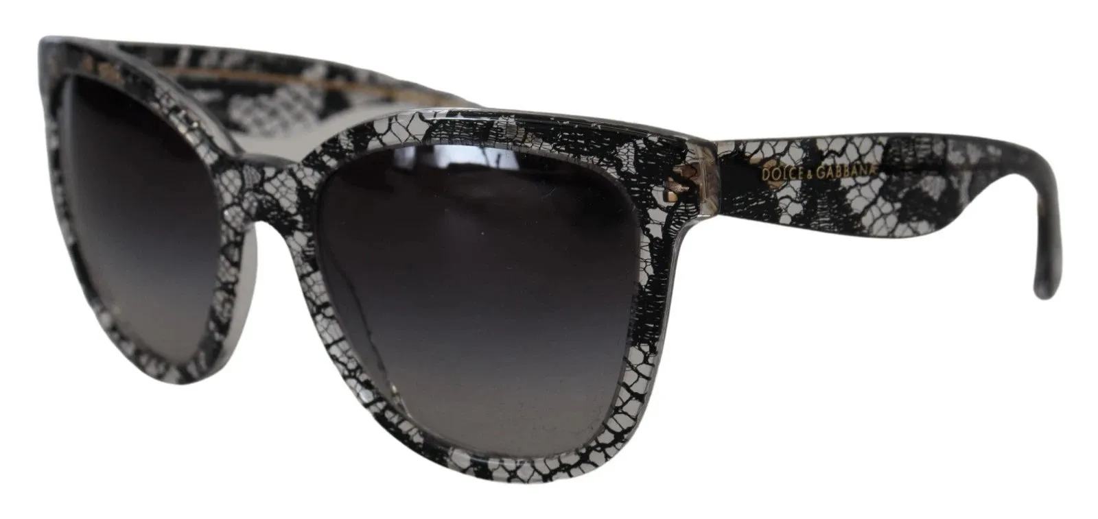 Dolce & Gabbana DG4190 Black Lace Acetate Crystal Round Sunglasses sold by Siebentaschen product image thumbnail 2