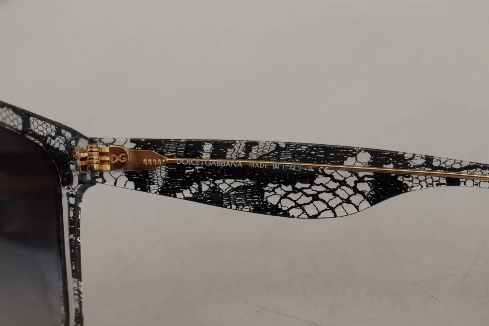 Dolce & Gabbana DG4190 Black Lace Acetate Crystal Round Sunglasses sold by Siebentaschen product image thumbnail 4