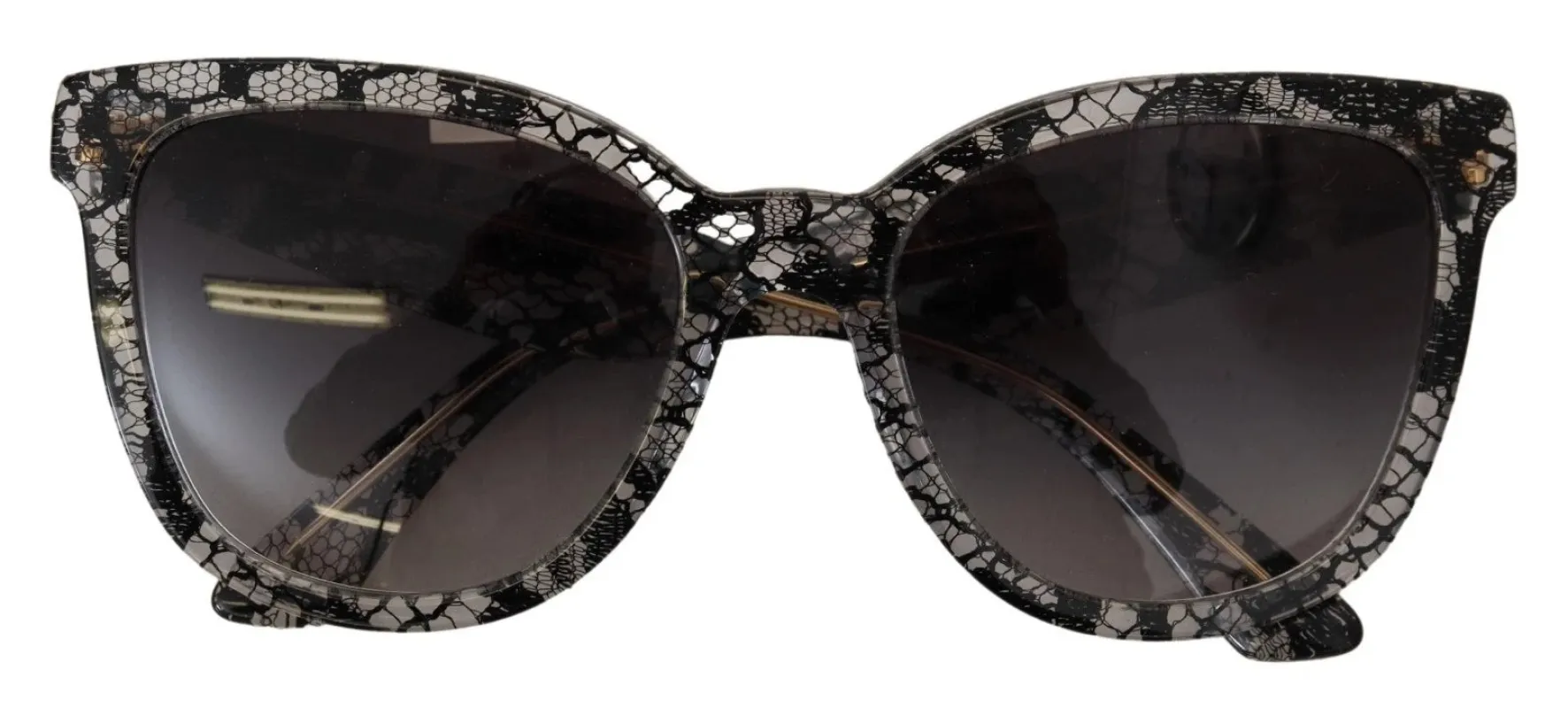 Dolce & Gabbana DG4190 Black Lace Acetate Crystal Round Sunglasses sold by Siebentaschen