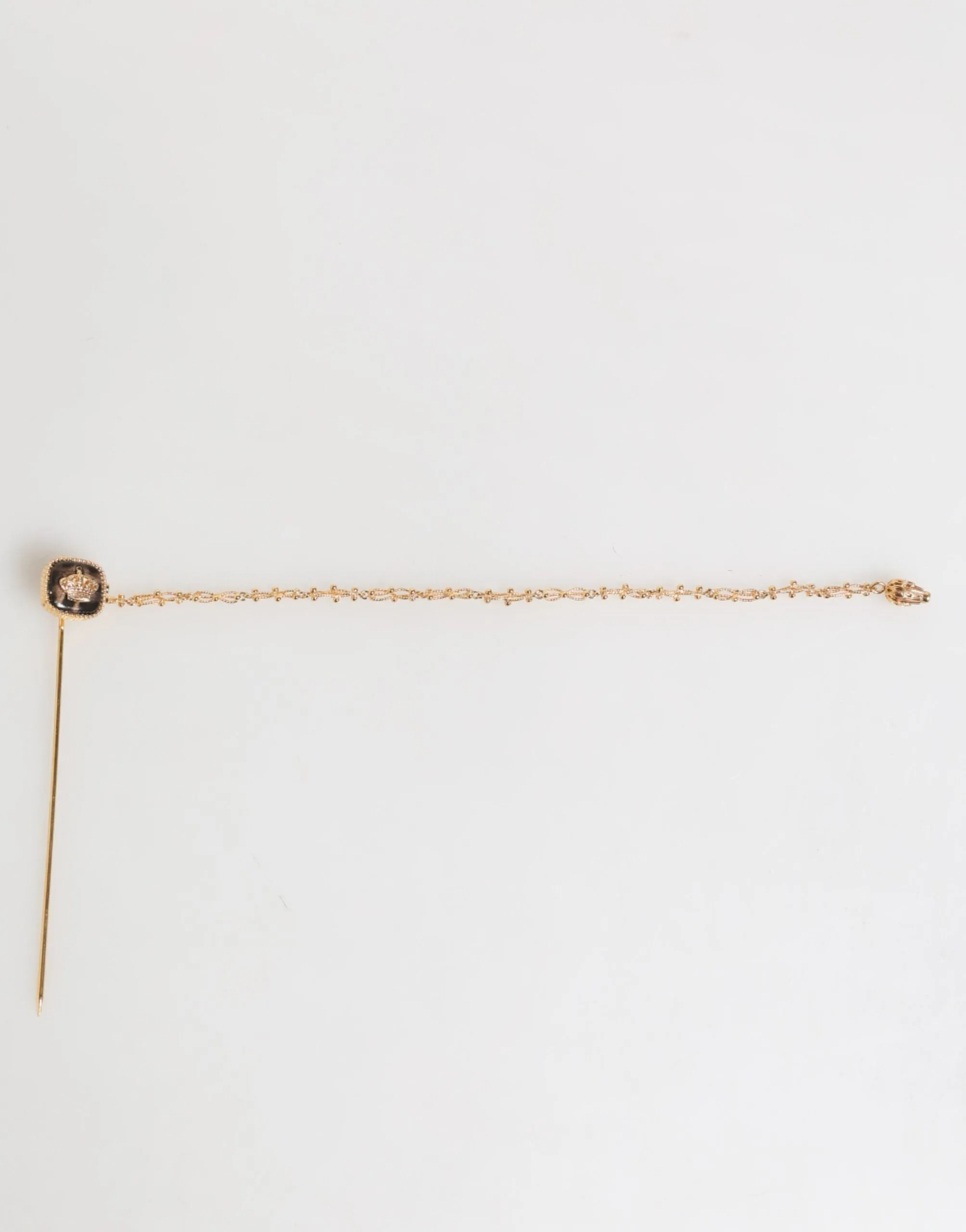 Dolce & Gabbana DG Crown Gold Chain Mens Accessories Brooch Lapel Pin sold by Siebentaschen product image thumbnail 5