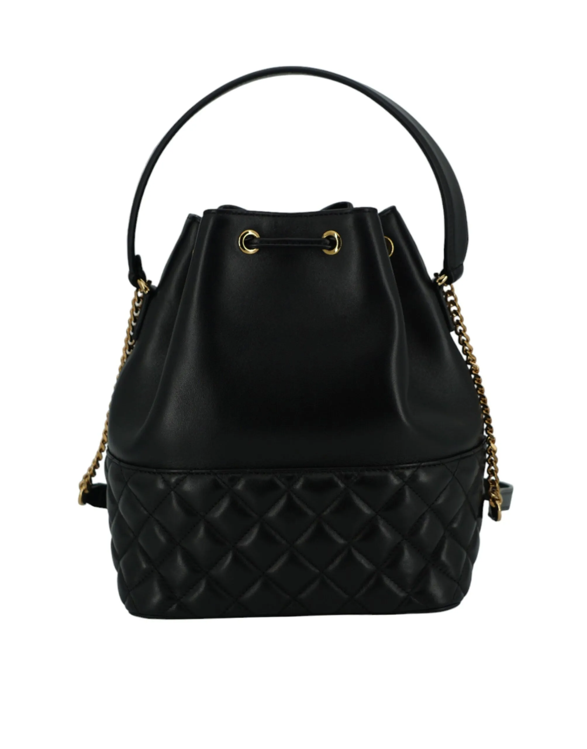 Versace Elegant Black Leather Medusa Bucket Shoulder Bag sold by Siebentaschen product image thumbnail 2