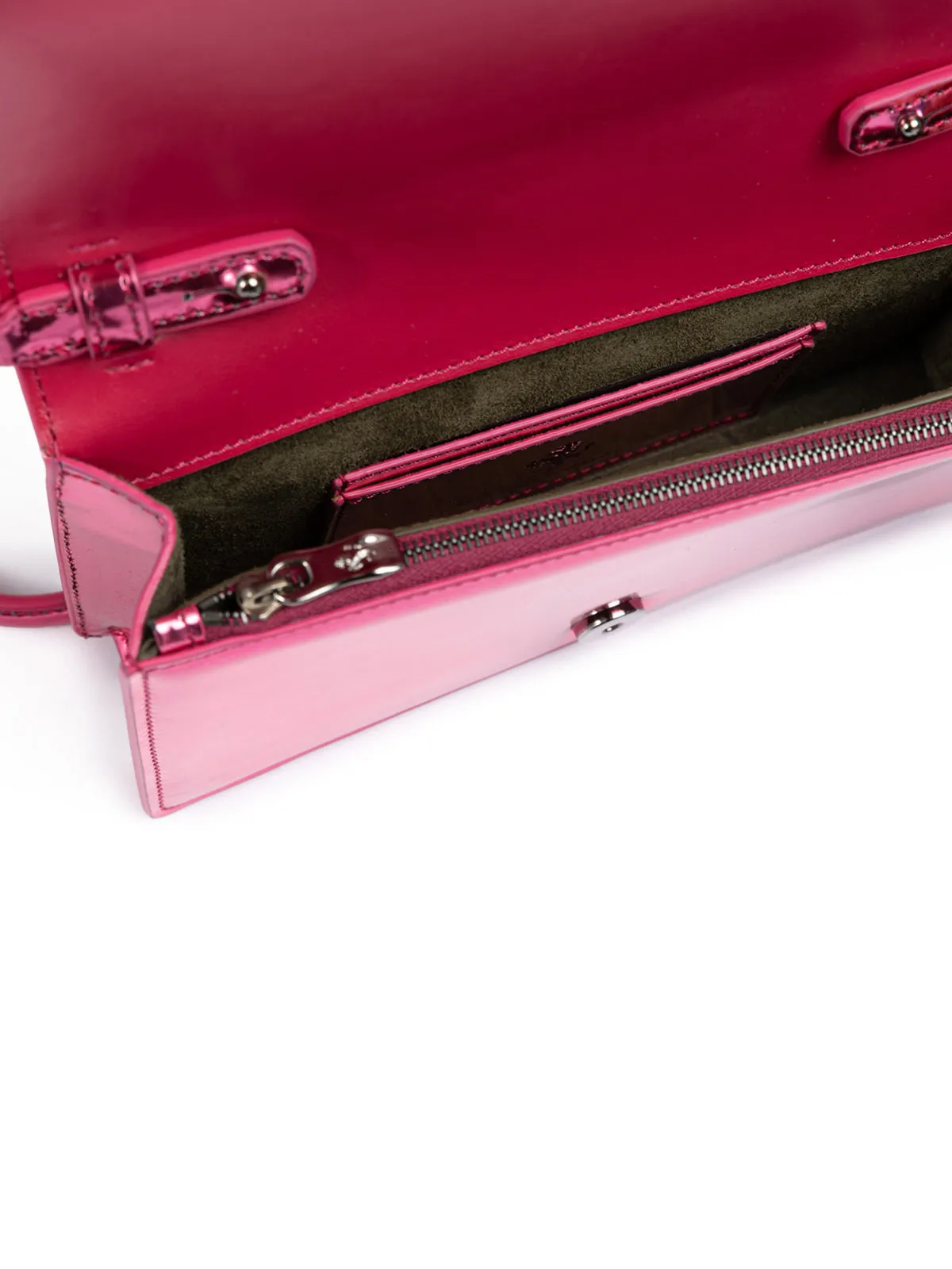 Ferrari Metal Pink GT patent leather bag with chain sold by Siebentaschen product image thumbnail 5