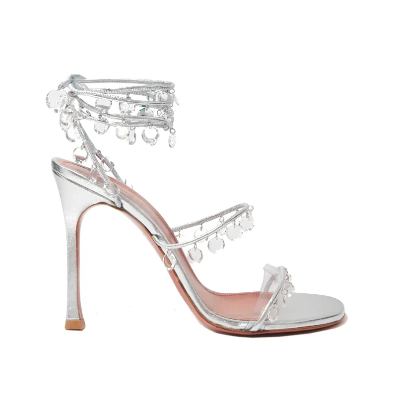 Amina Muaddi Tina 105 Sandals made by Amina Muaddi