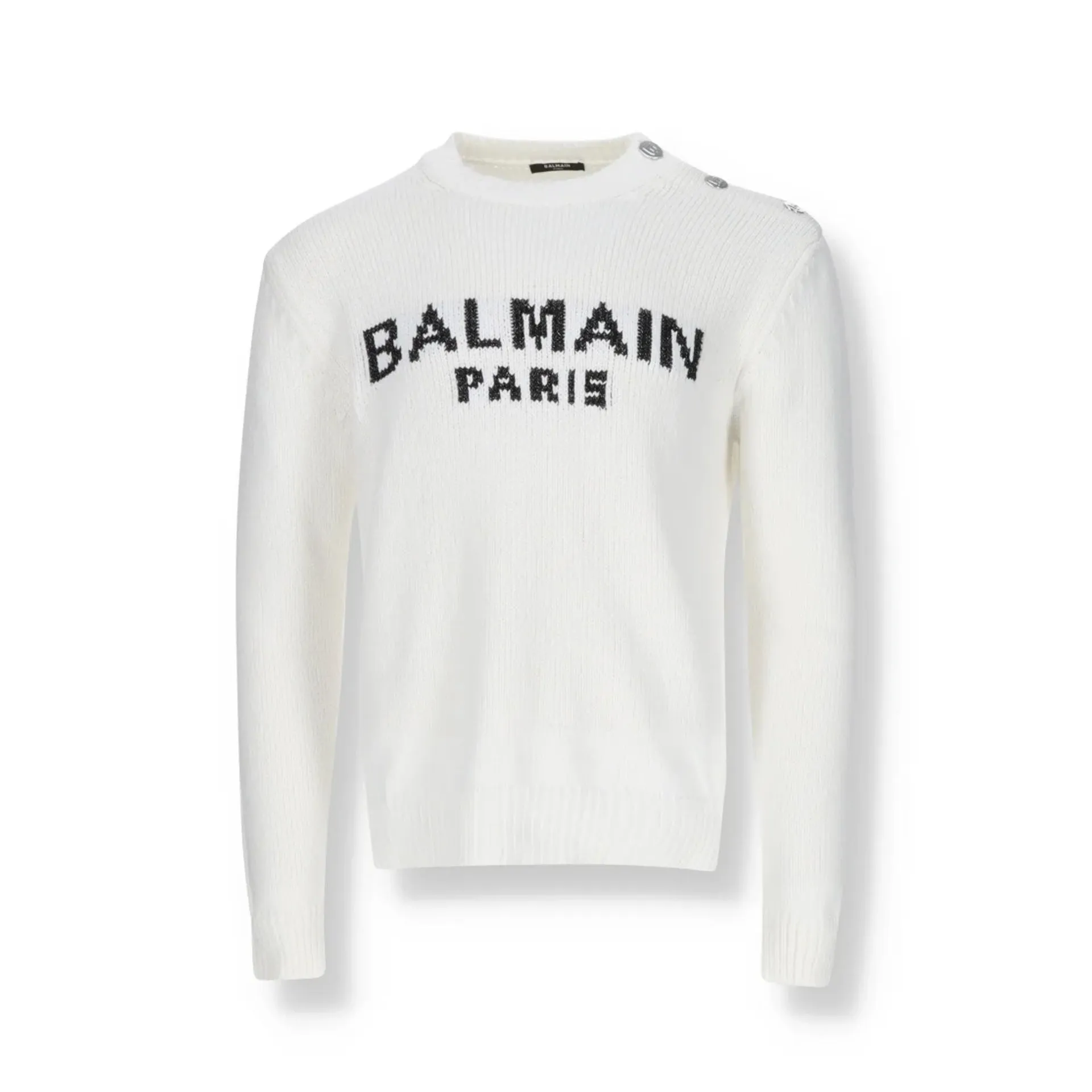Balmain Cotton Logo Sweater sold by Siebentaschen