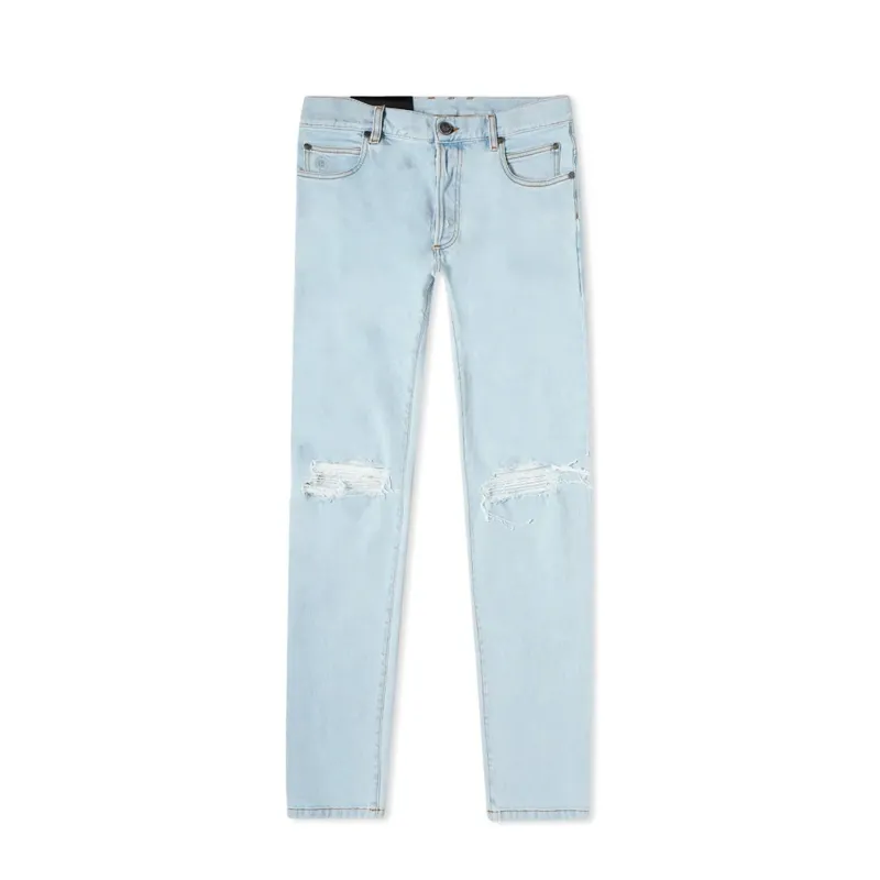 Balmain Distressed Skinny Jeans made by Balmain