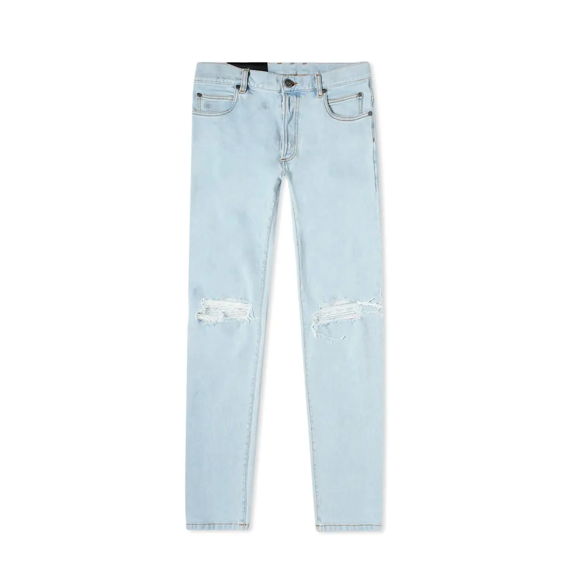 Balmain Distressed Skinny Jeans sold by Siebentaschen