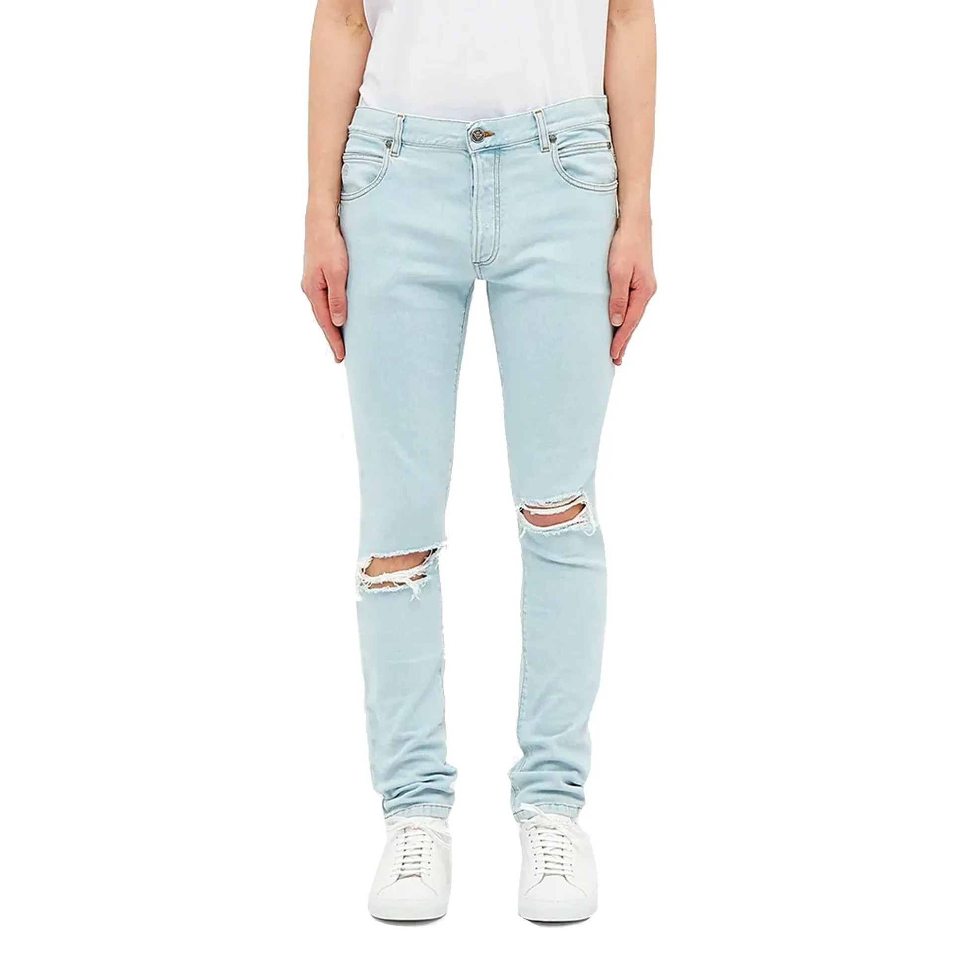 Balmain Distressed Skinny Jeans sold by Siebentaschen product image thumbnail 2