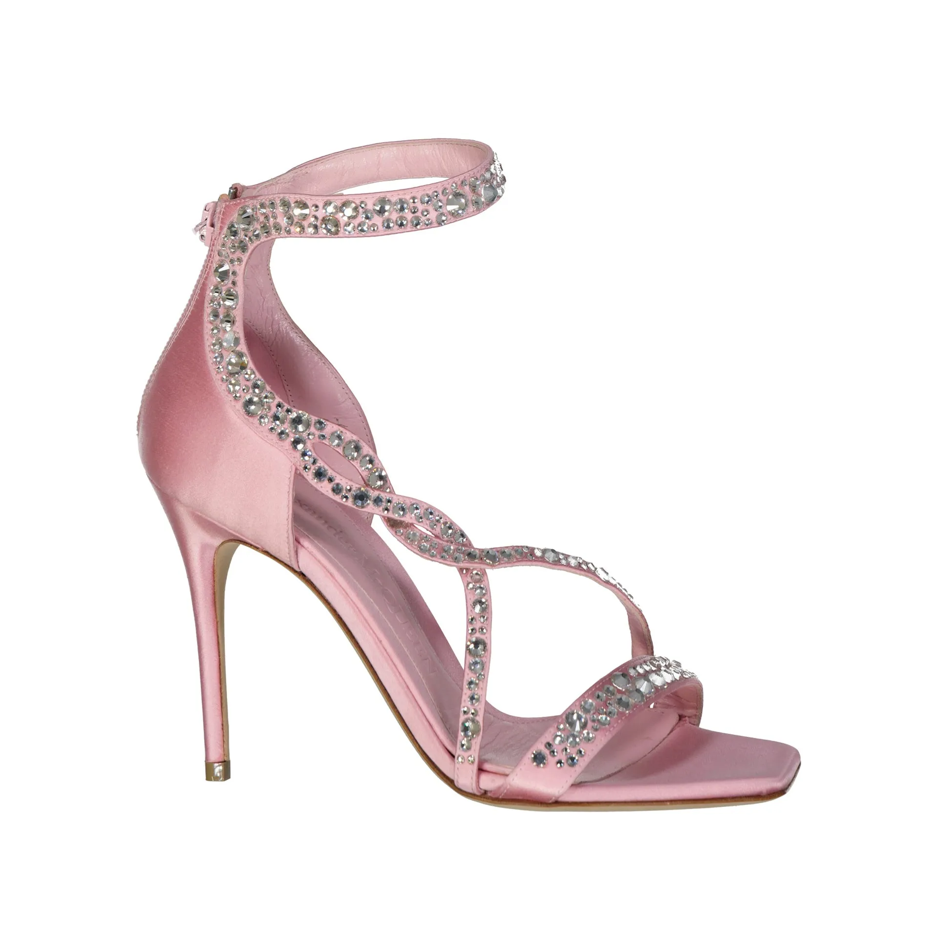 Alexander McQueen Satin Sandals sold by Siebentaschen