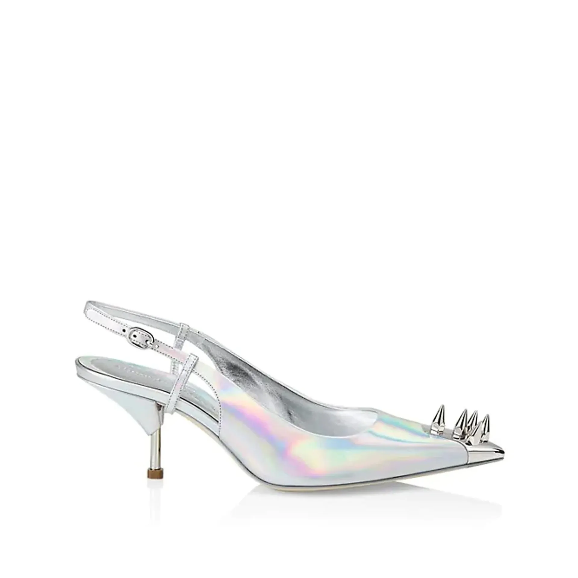 Alexander McQueen Punk Studs Slingback Pumps sold by Siebentaschen