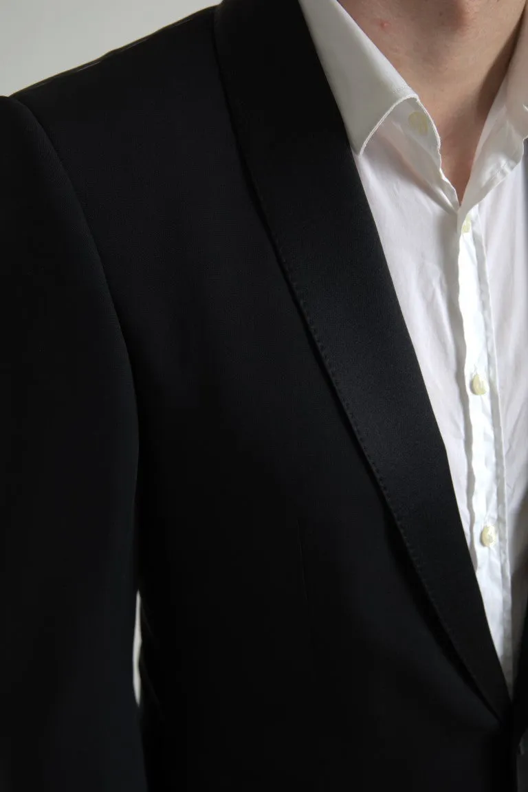 Dolce & Gabbana Black Wool Single Breasted MARTINI Blazer sold by Siebentaschen product image thumbnail 2