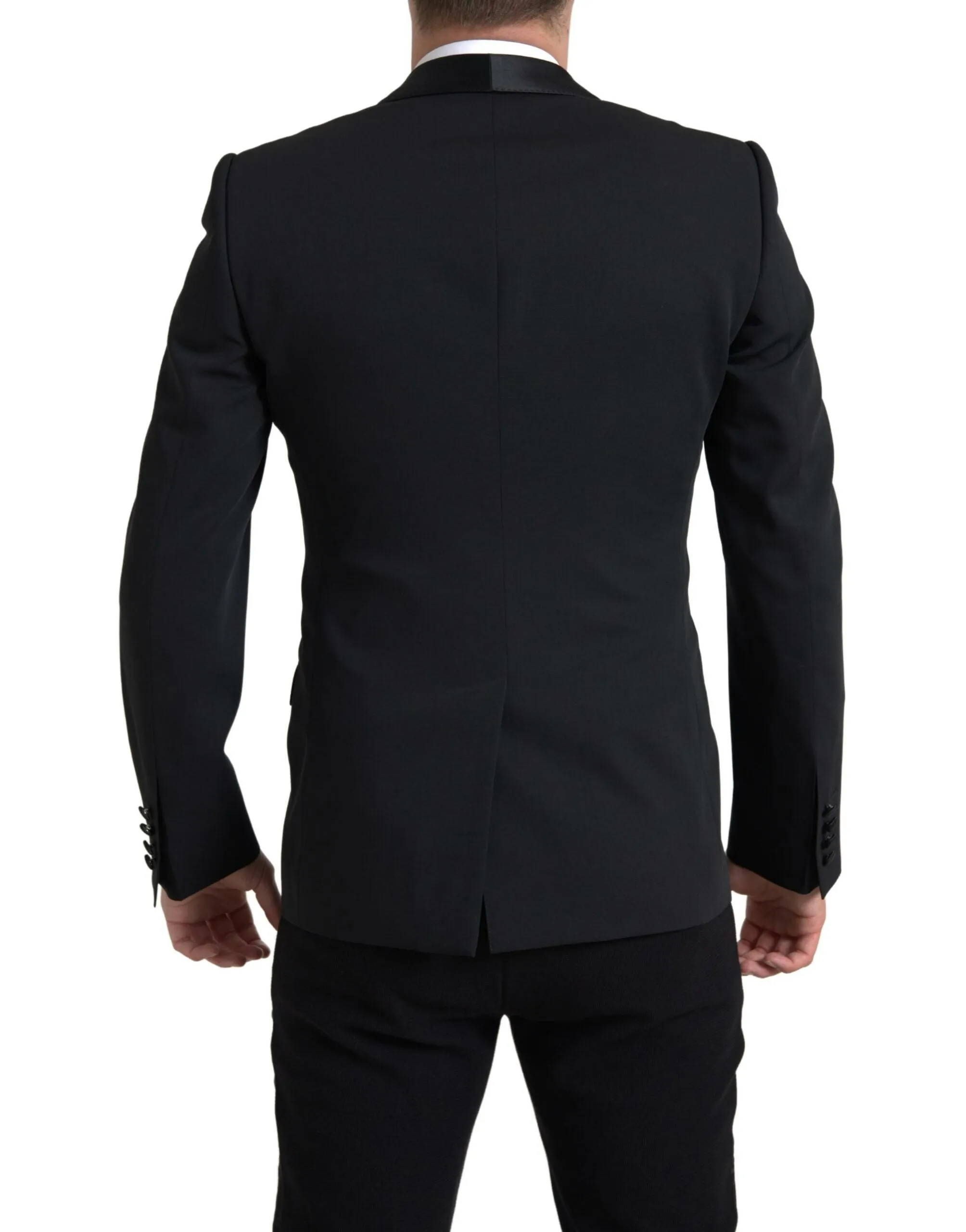 Dolce & Gabbana Black Wool Single Breasted MARTINI Blazer sold by Siebentaschen product image thumbnail 3