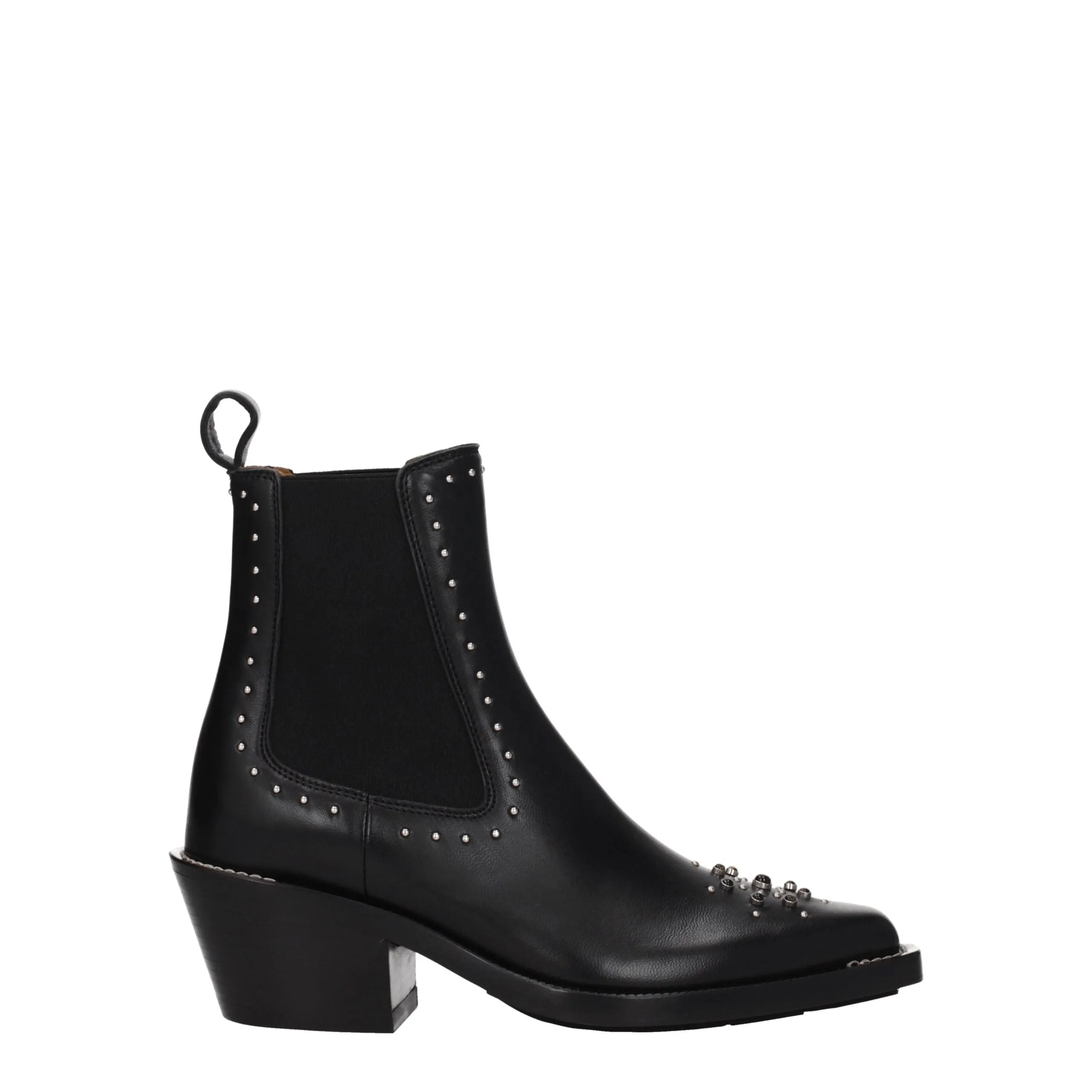 Chloé Black Leather Ankle Boots sold by Siebentaschen