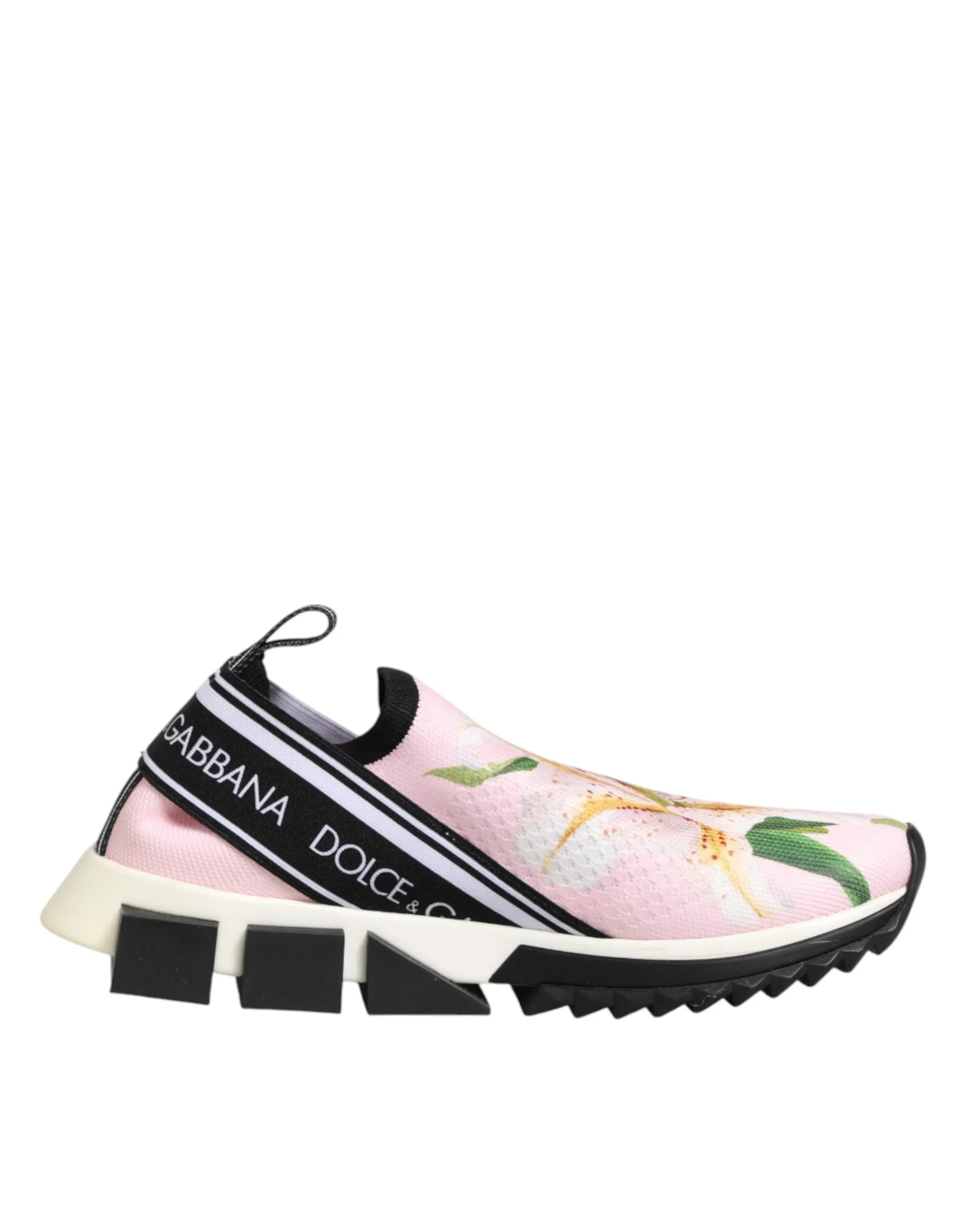 Dolce & Gabbana Pink Floral Sorrento Low Top Sneakers Shoes sold by Siebentaschen product image thumbnail 2